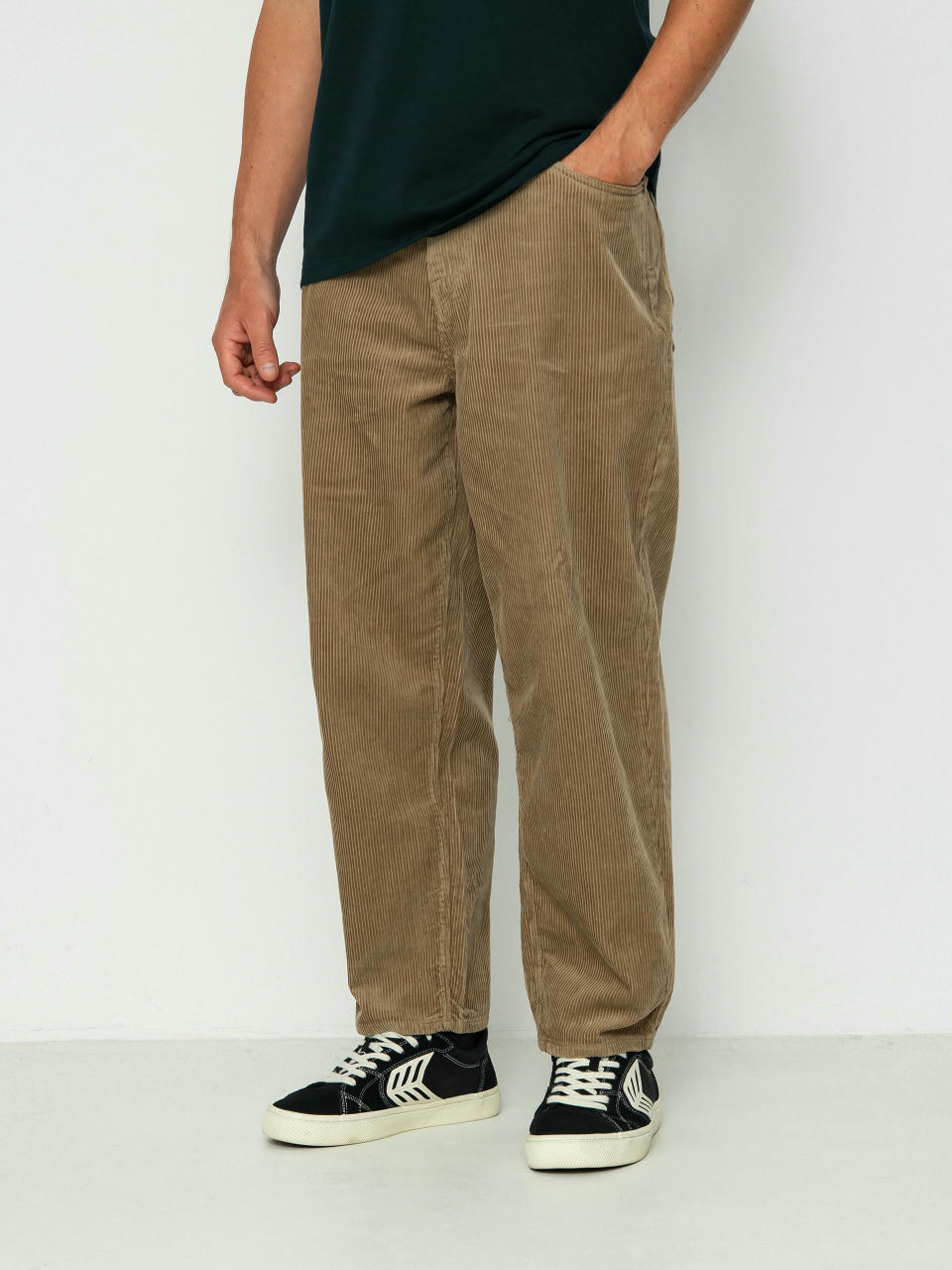 Volcom Billow Tapered Cord Kisnadrág (khaki)