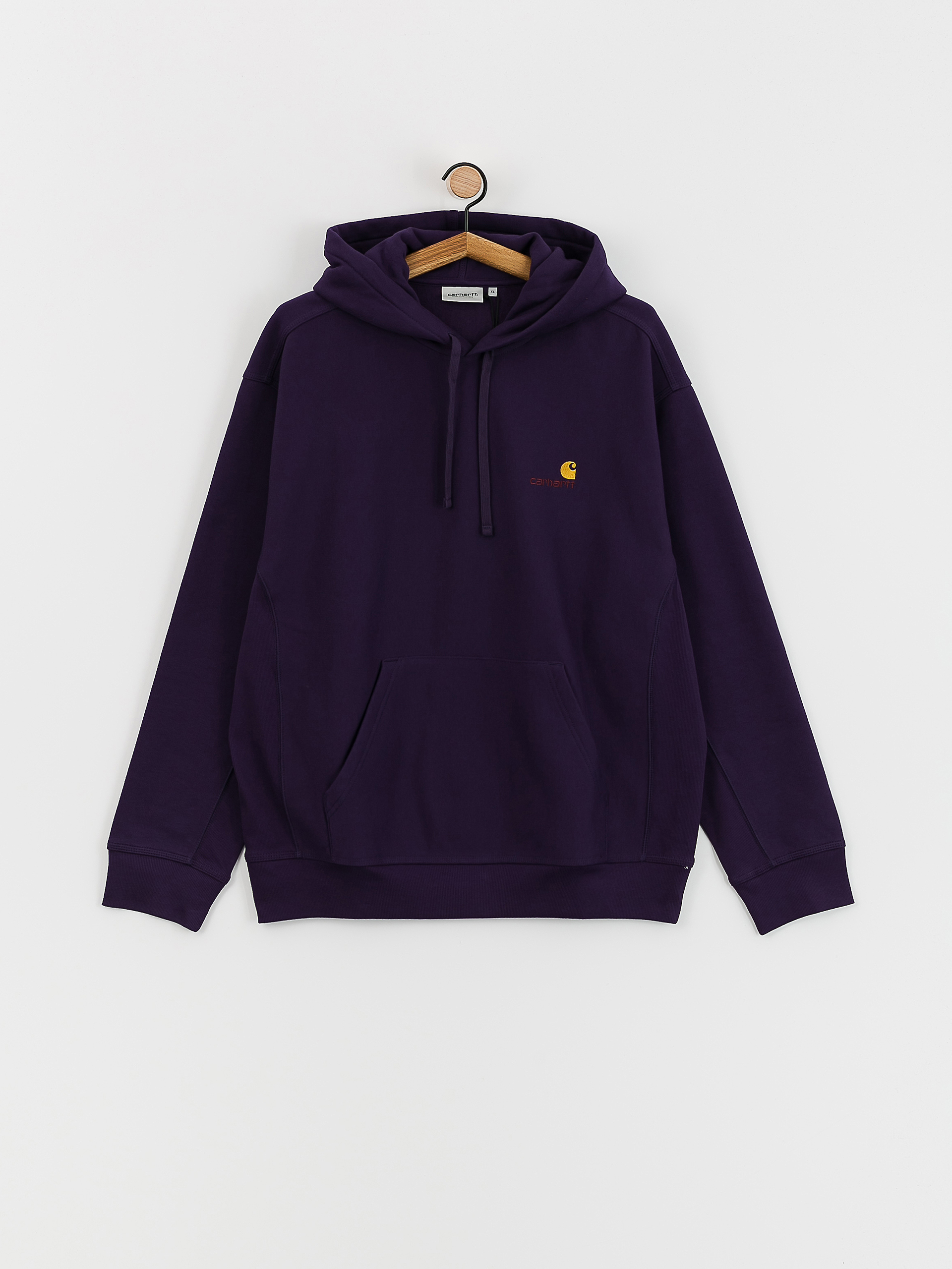 Carhartt WIP American Script HD Kapucnis pulóver (cassis)