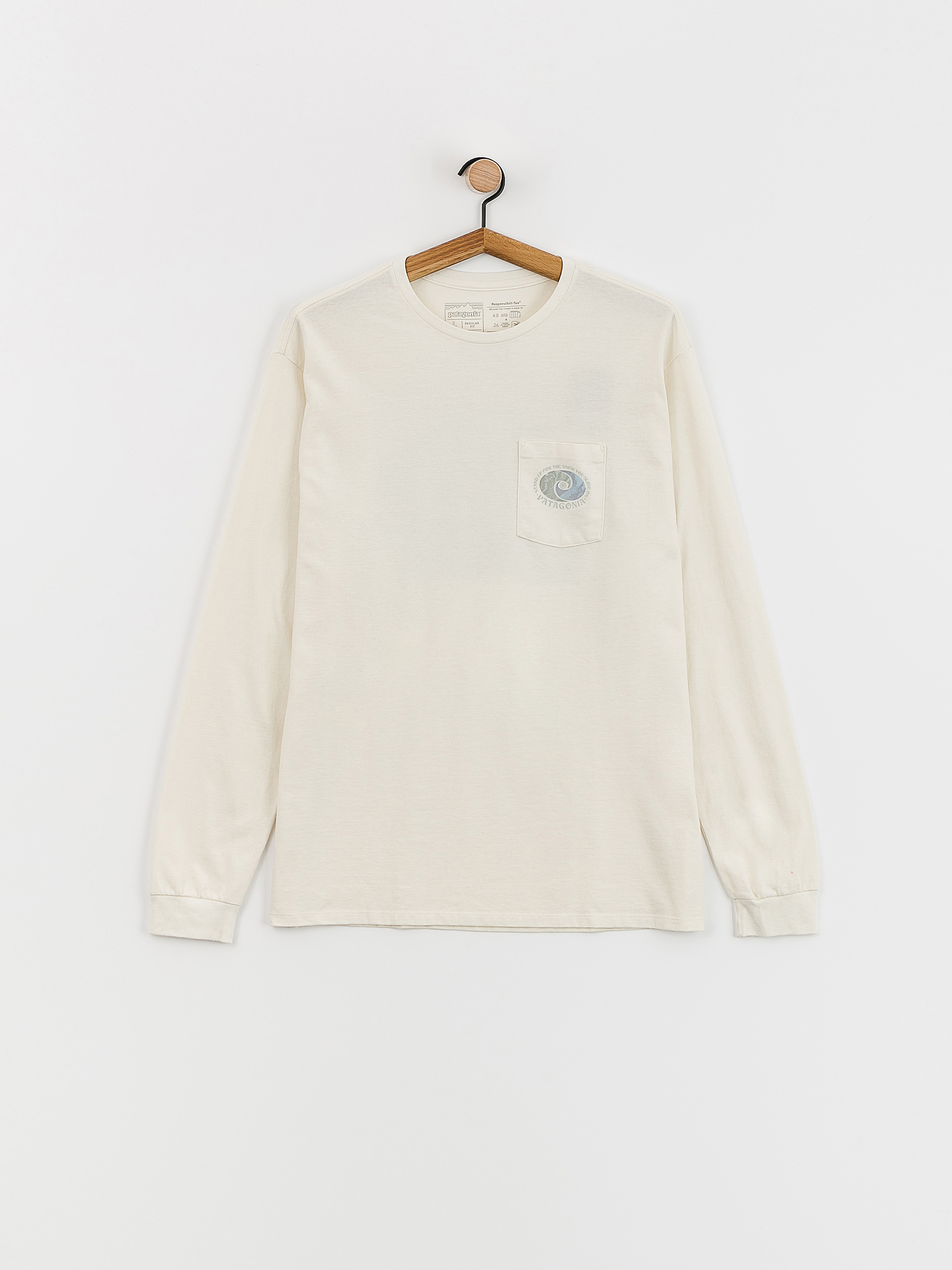 Patagonia Snowstitcher Pocket Responsibili Hosszú ujjú felső (birch white)