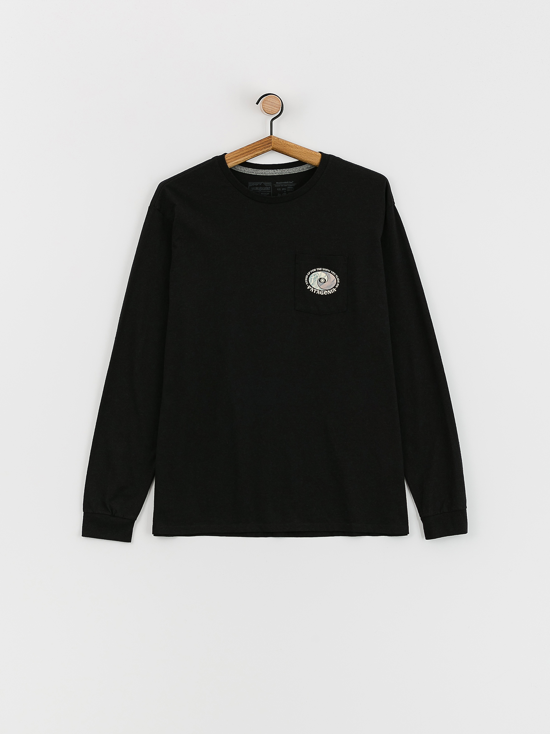 Patagonia Snowstitcher Pocket Responsibili Hosszú ujjú felső (ink black)