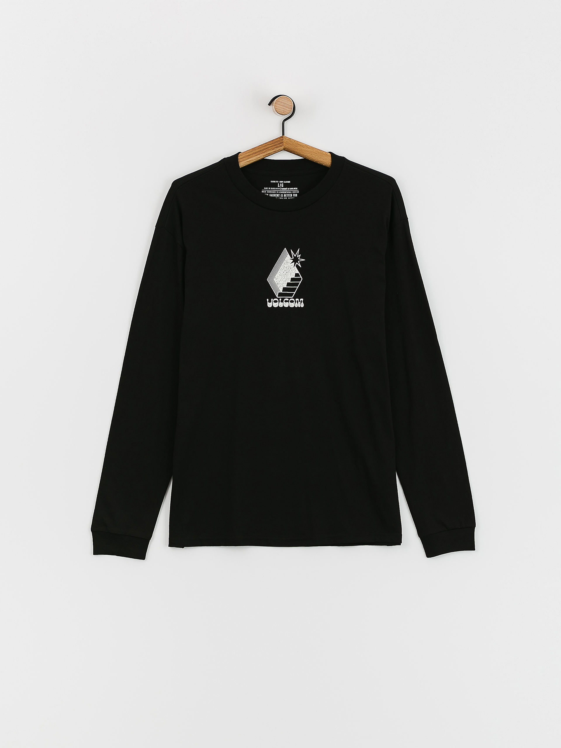Volcom Stairway Hosszú ujjú felső (black)