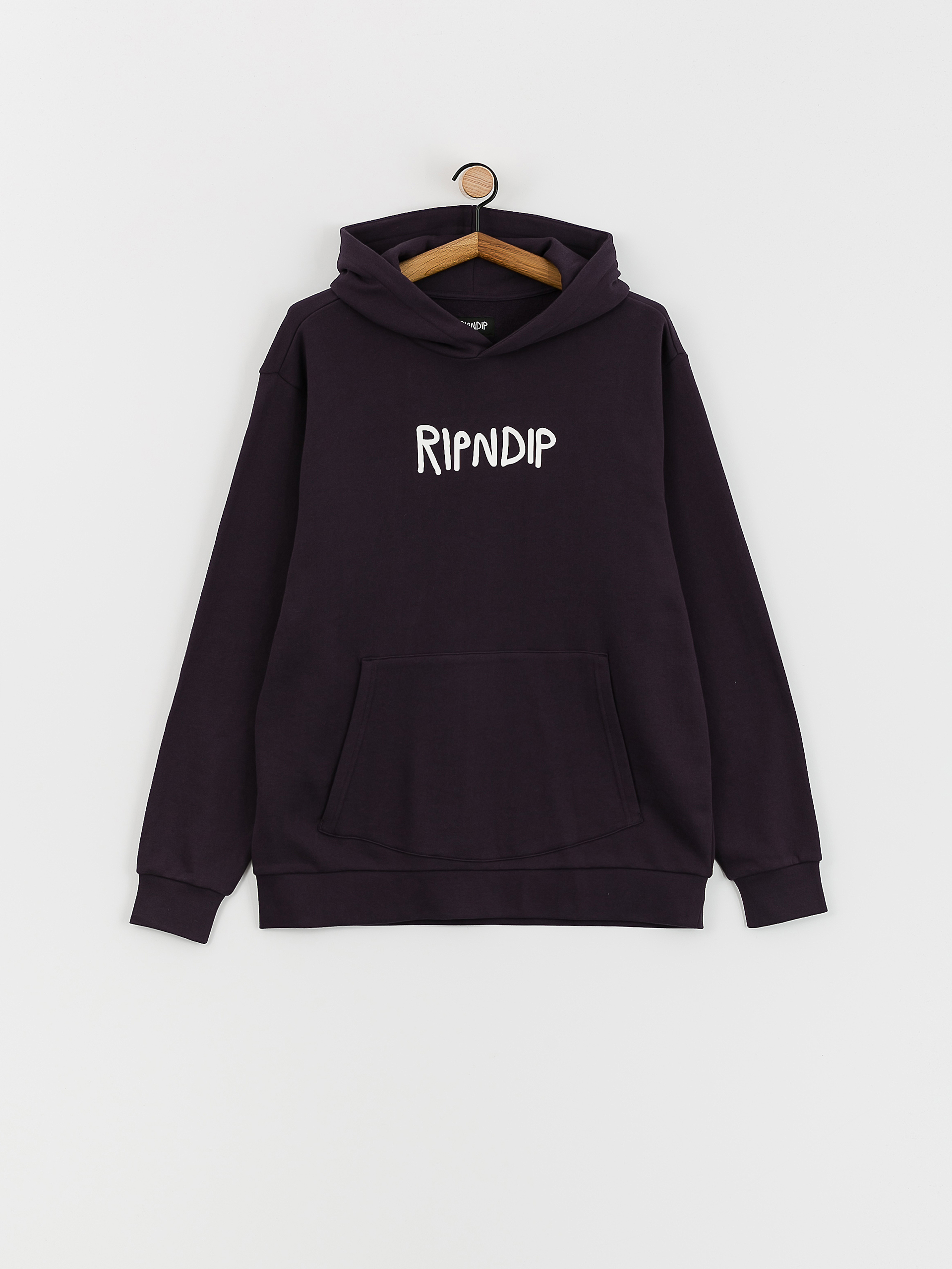 RipNDip Rubber Logo HD Kapucnis pulóver (dark purple)