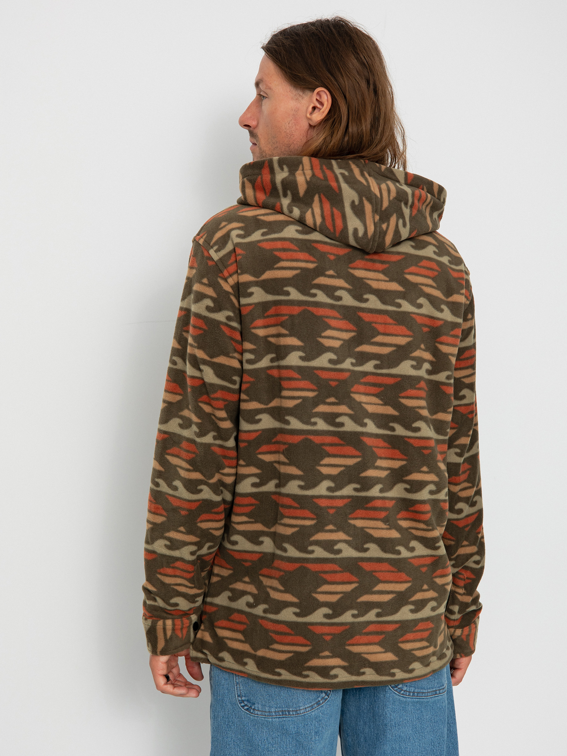 Férfi Billabong Furnace Polár pulóver (dark brown)