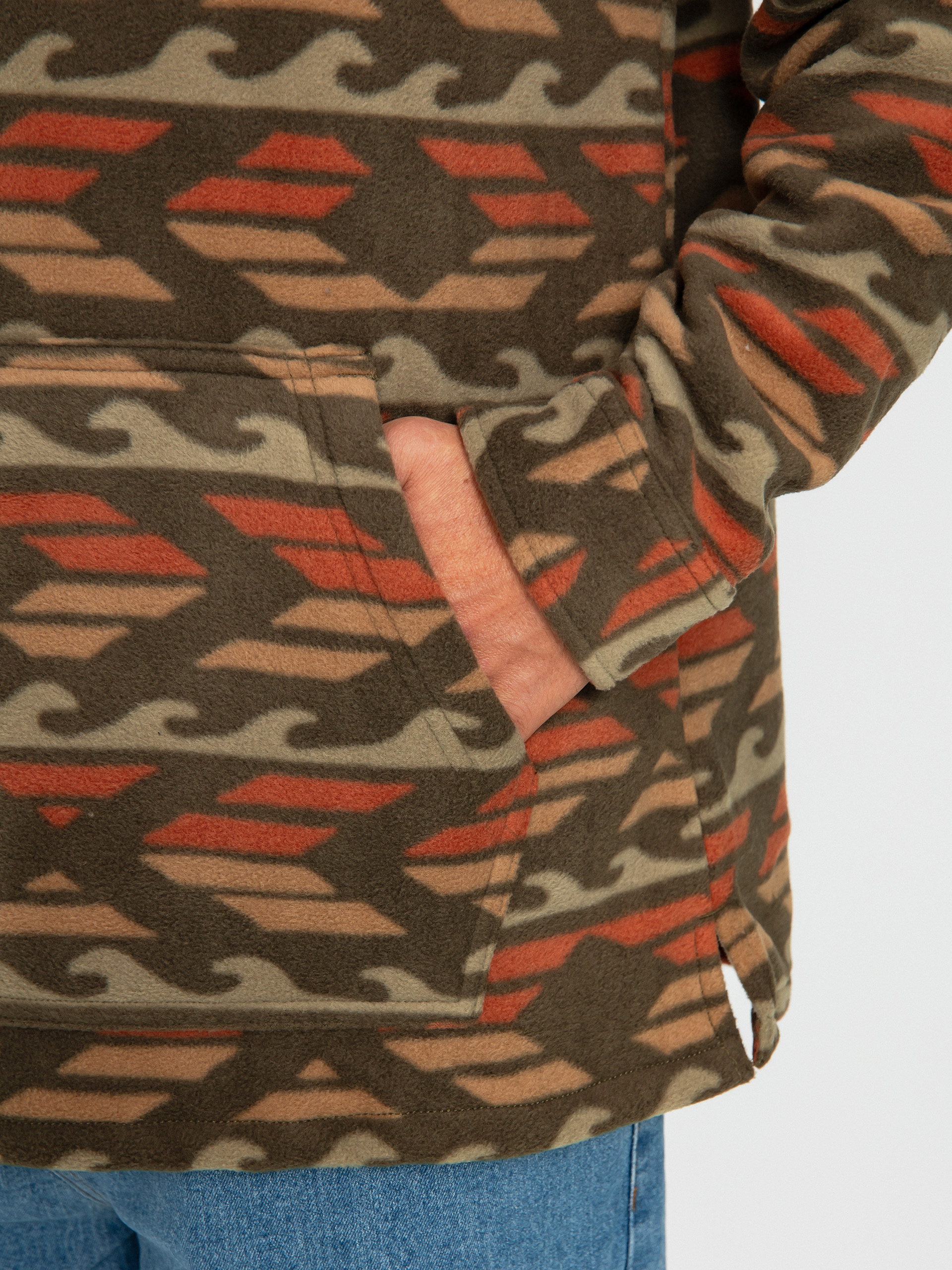 Férfi Billabong Furnace Polár pulóver (dark brown)