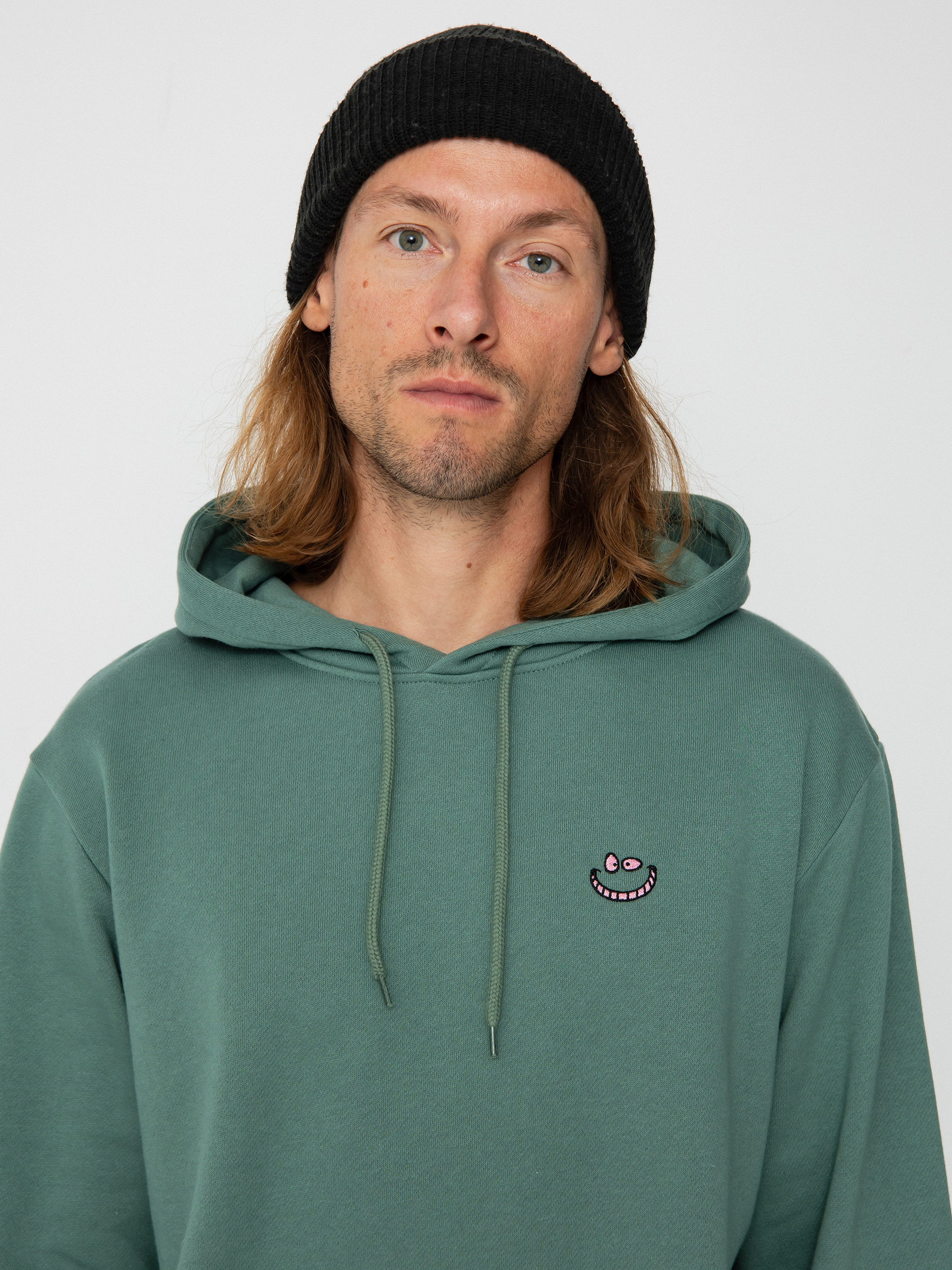 Iriedaily Grin Cat HD Kapucnis pulóver (dark beryl)