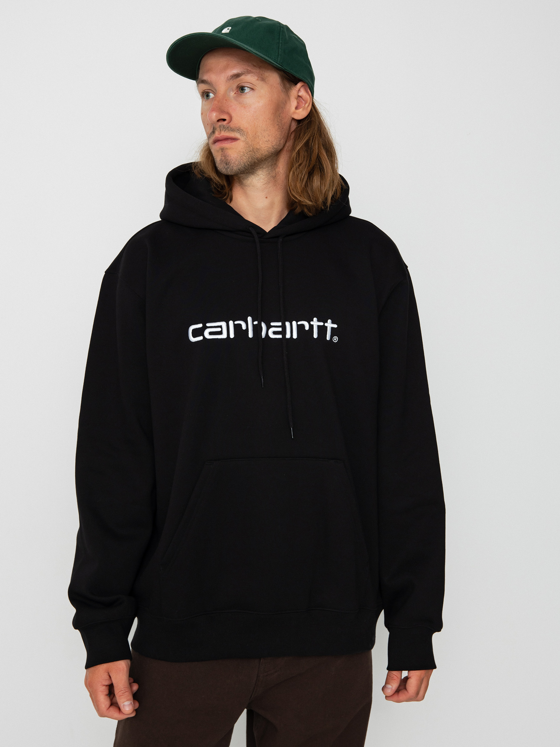 Carhartt WIP Carhartt HD Kapucnis pulu00f3ver (black/white)