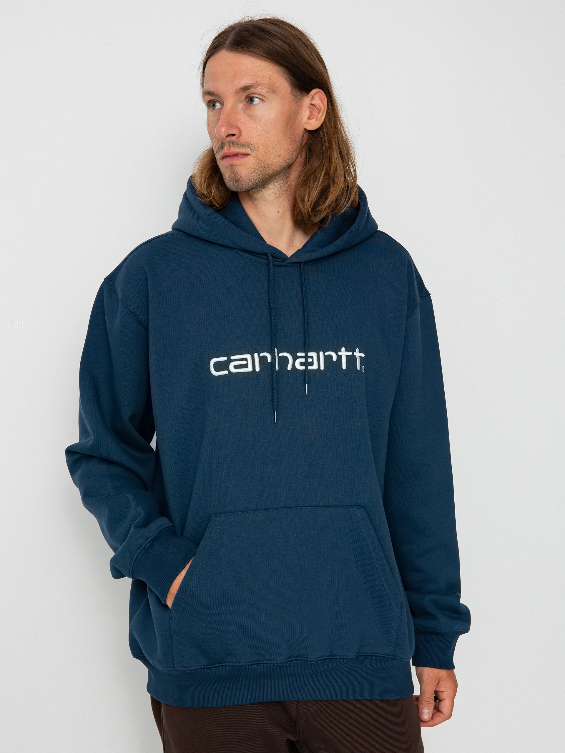 Carhartt WIP Carhartt HD Kapucnis pulóver (squid/salt)