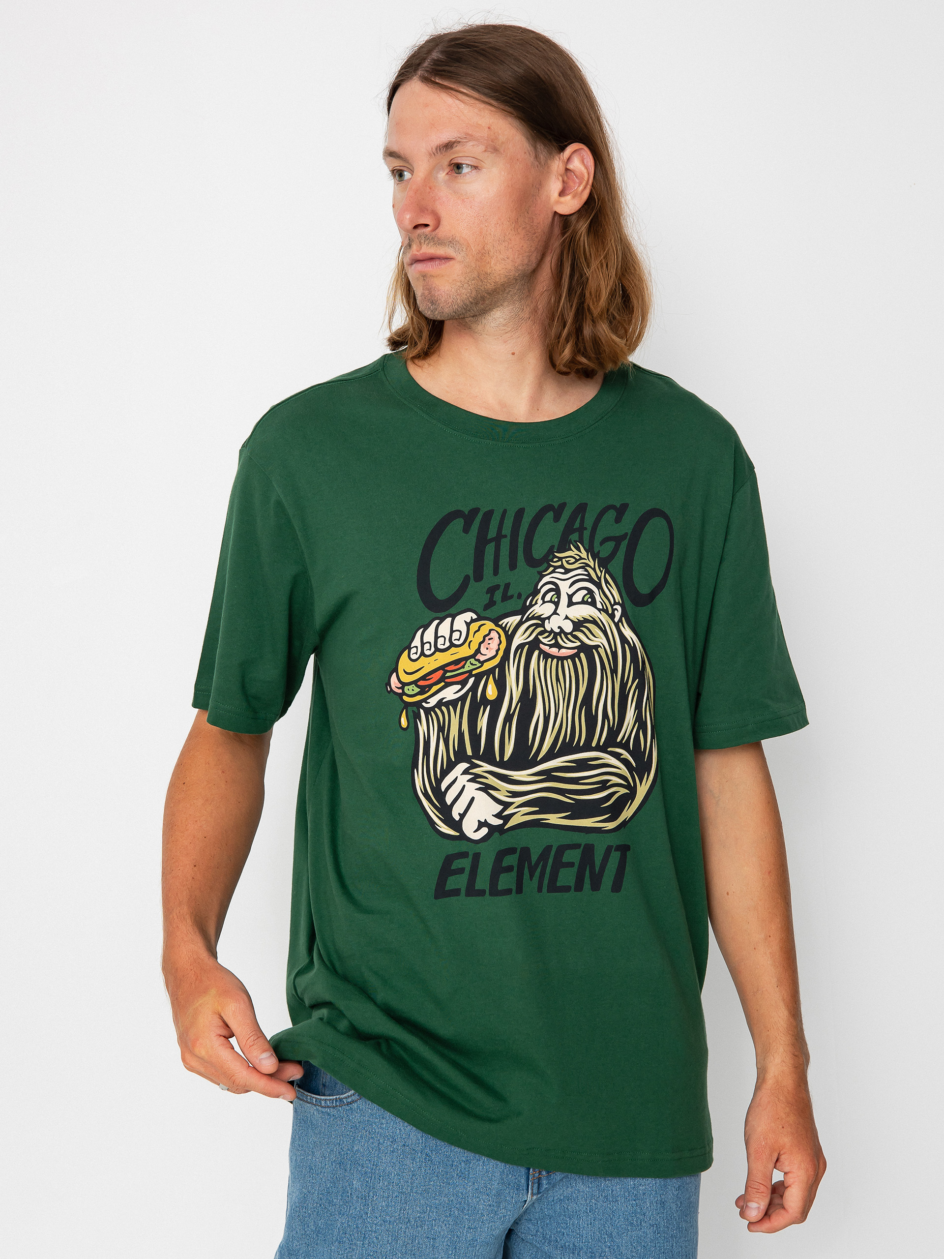 Element Hairy Dog Ujjatlan felső (dark green)