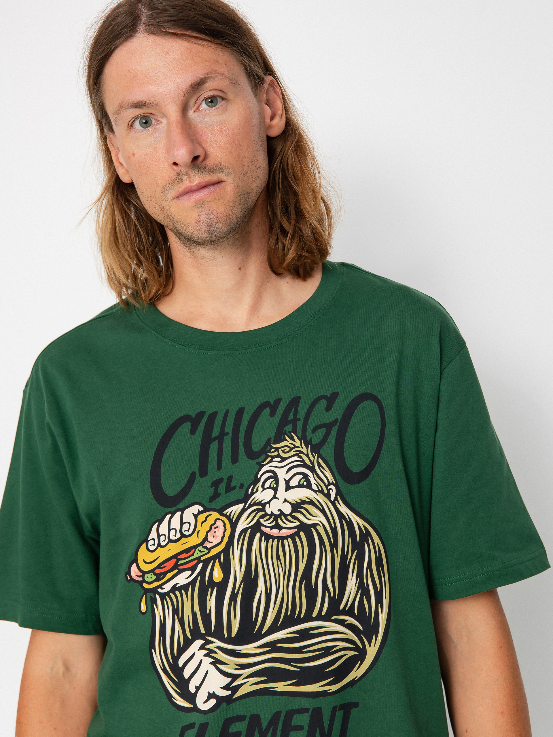 Element Hairy Dog Ujjatlan felső (dark green)