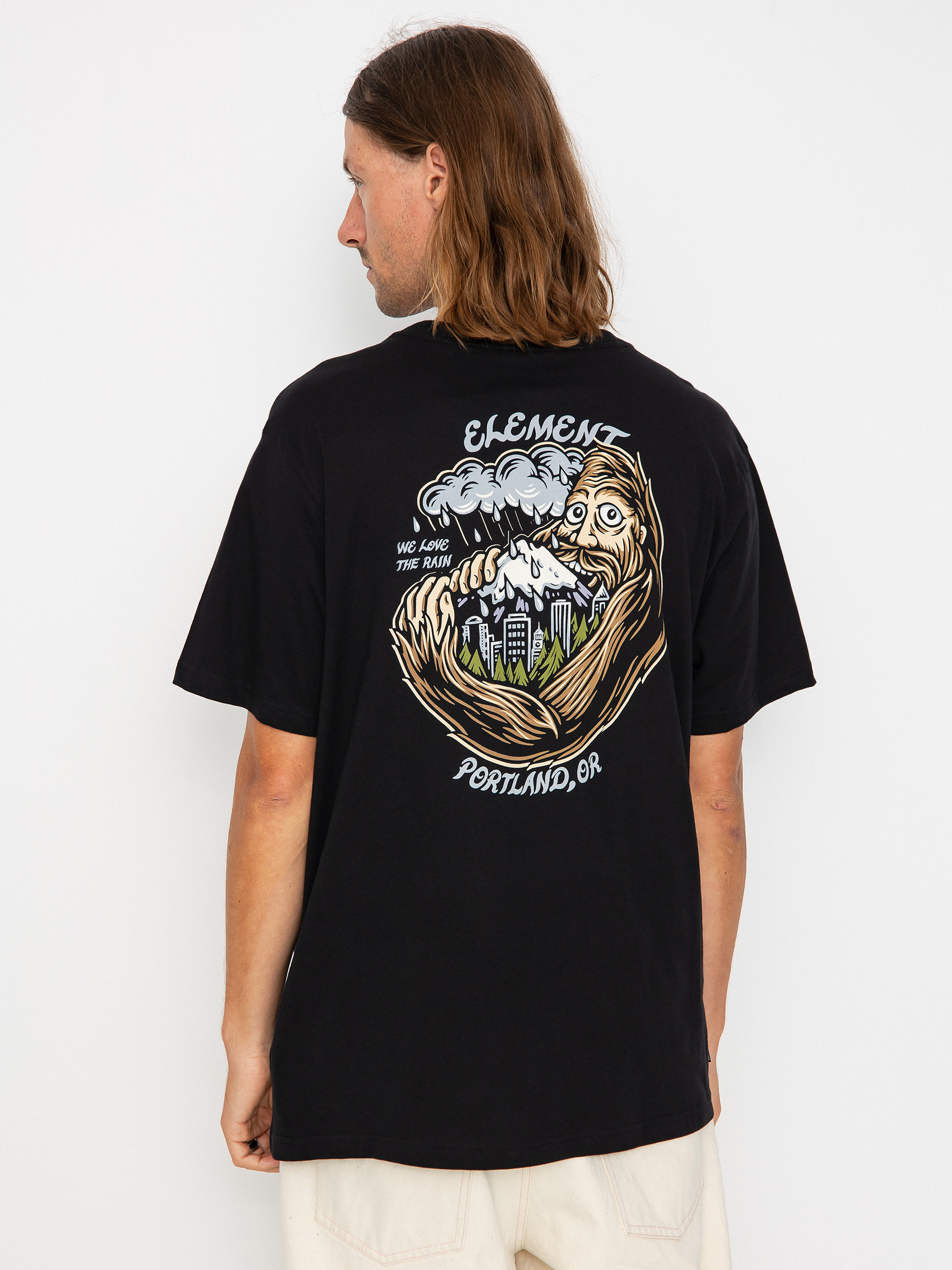 Element Rain póló (flint black)