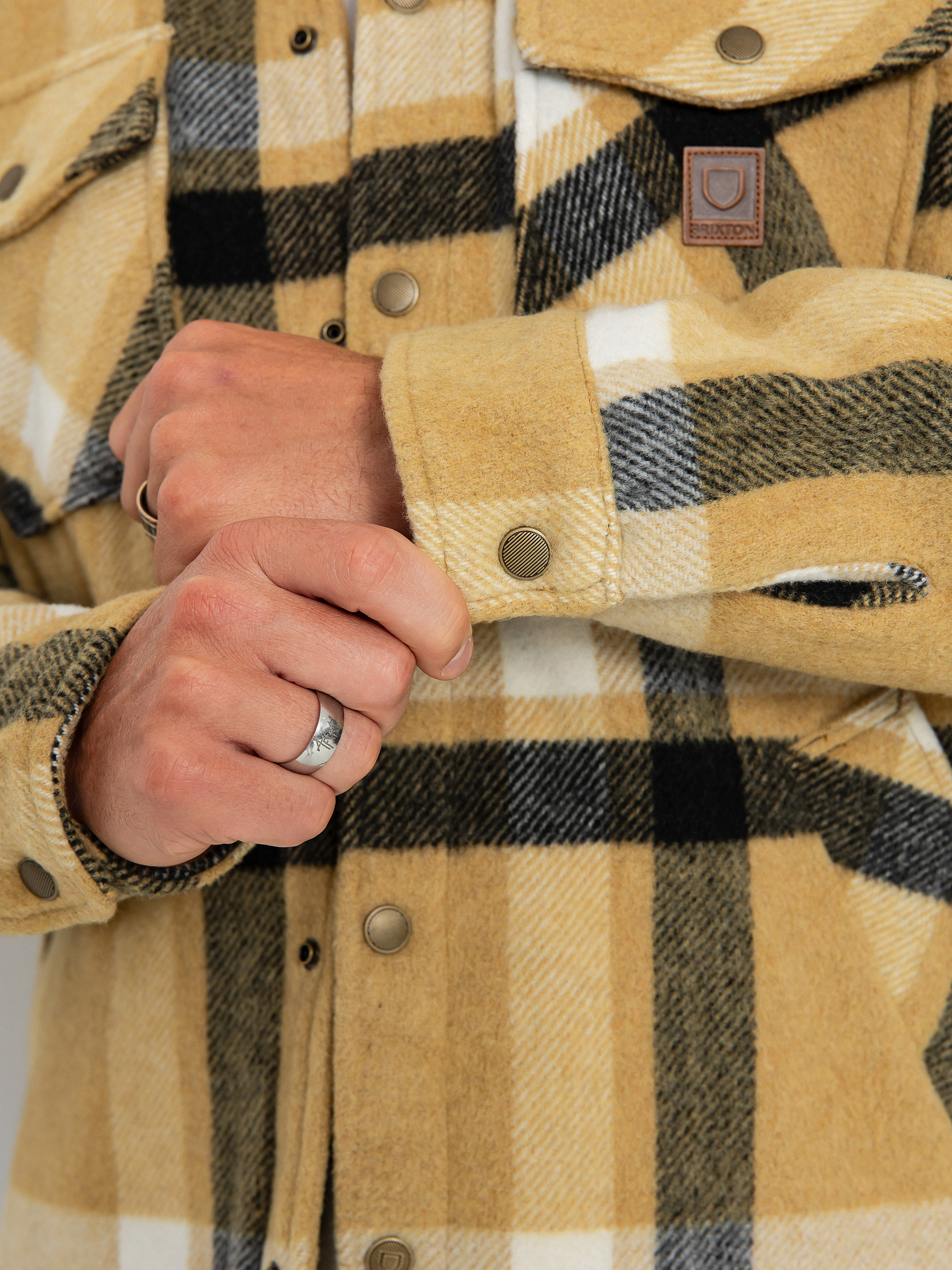 Brixton Durham Lined Dzseki (antelope/off white/black)