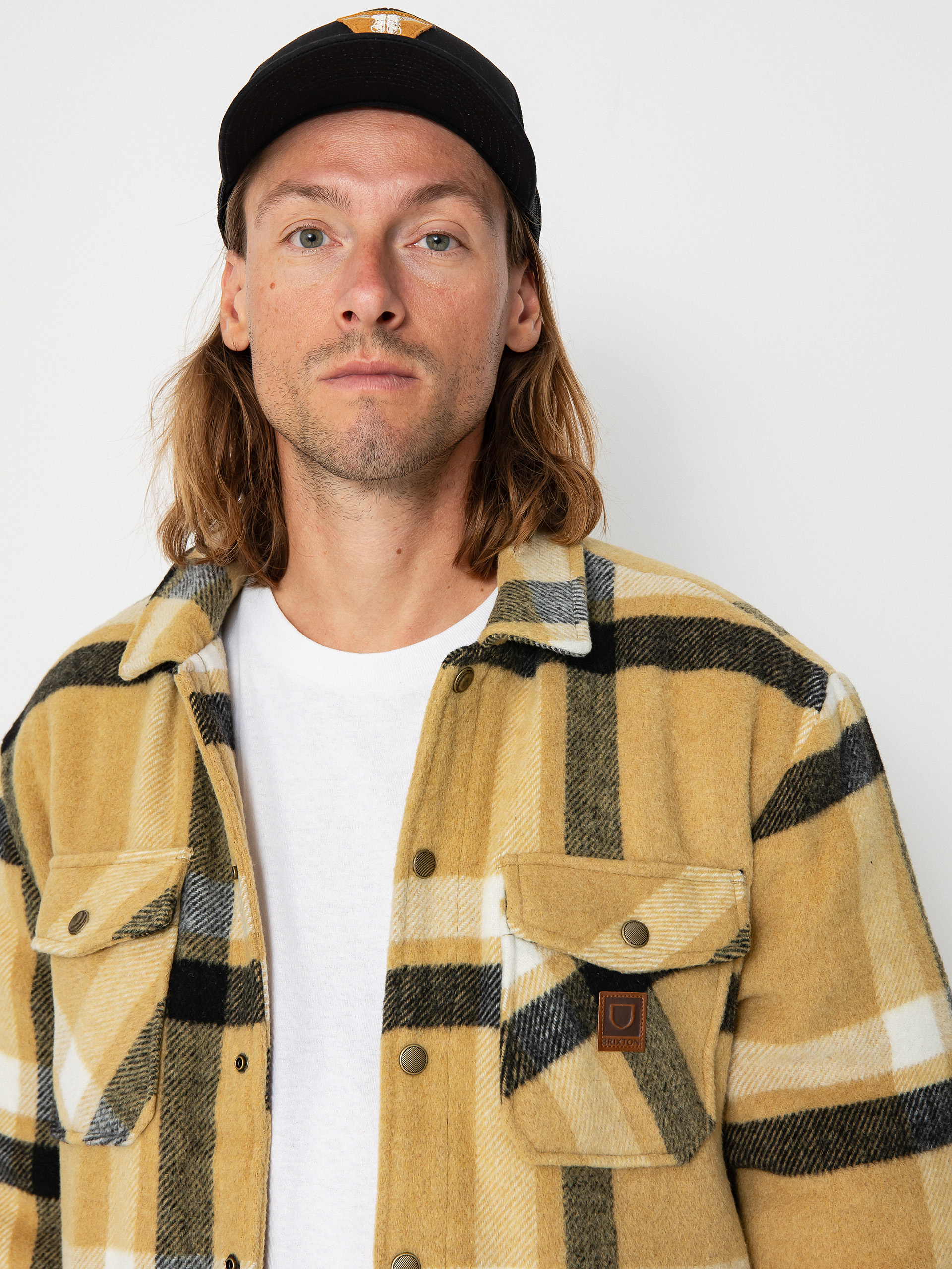 Brixton Durham Lined Dzseki (antelope/off white/black)