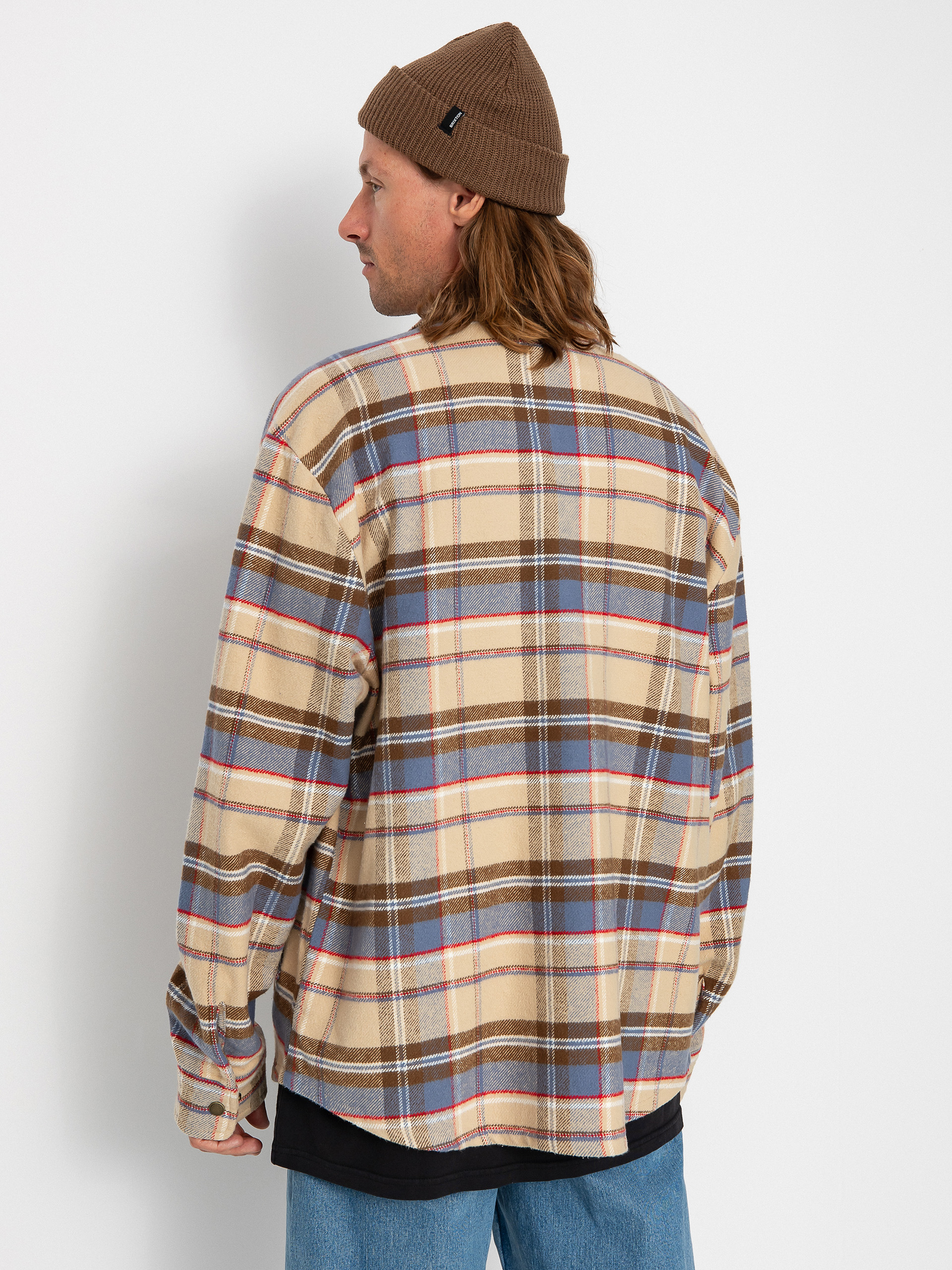 Brixton Durham Dzseki (sesame plaid)