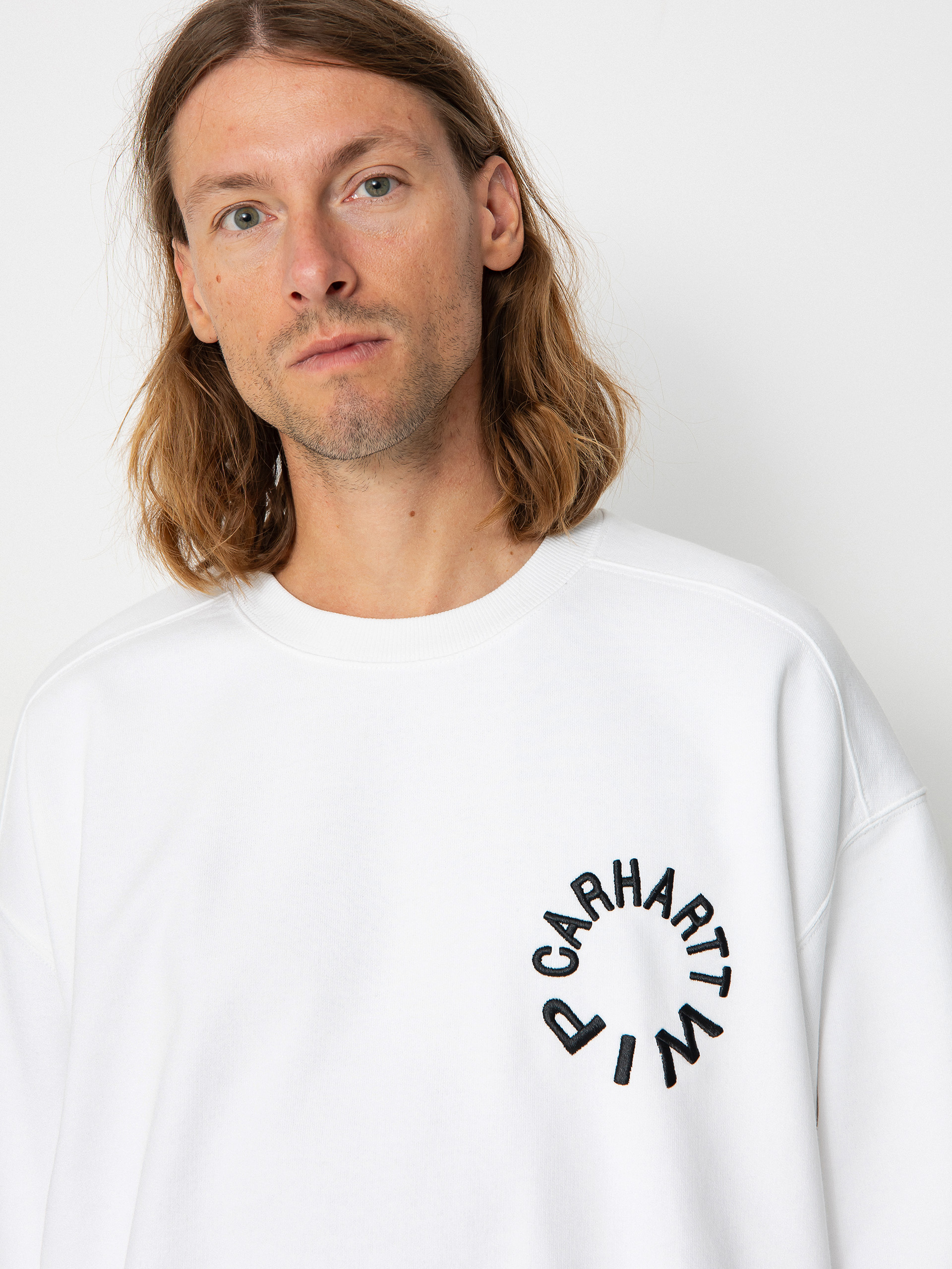 Carhartt WIP Work Varsity Pulóver (white/black)