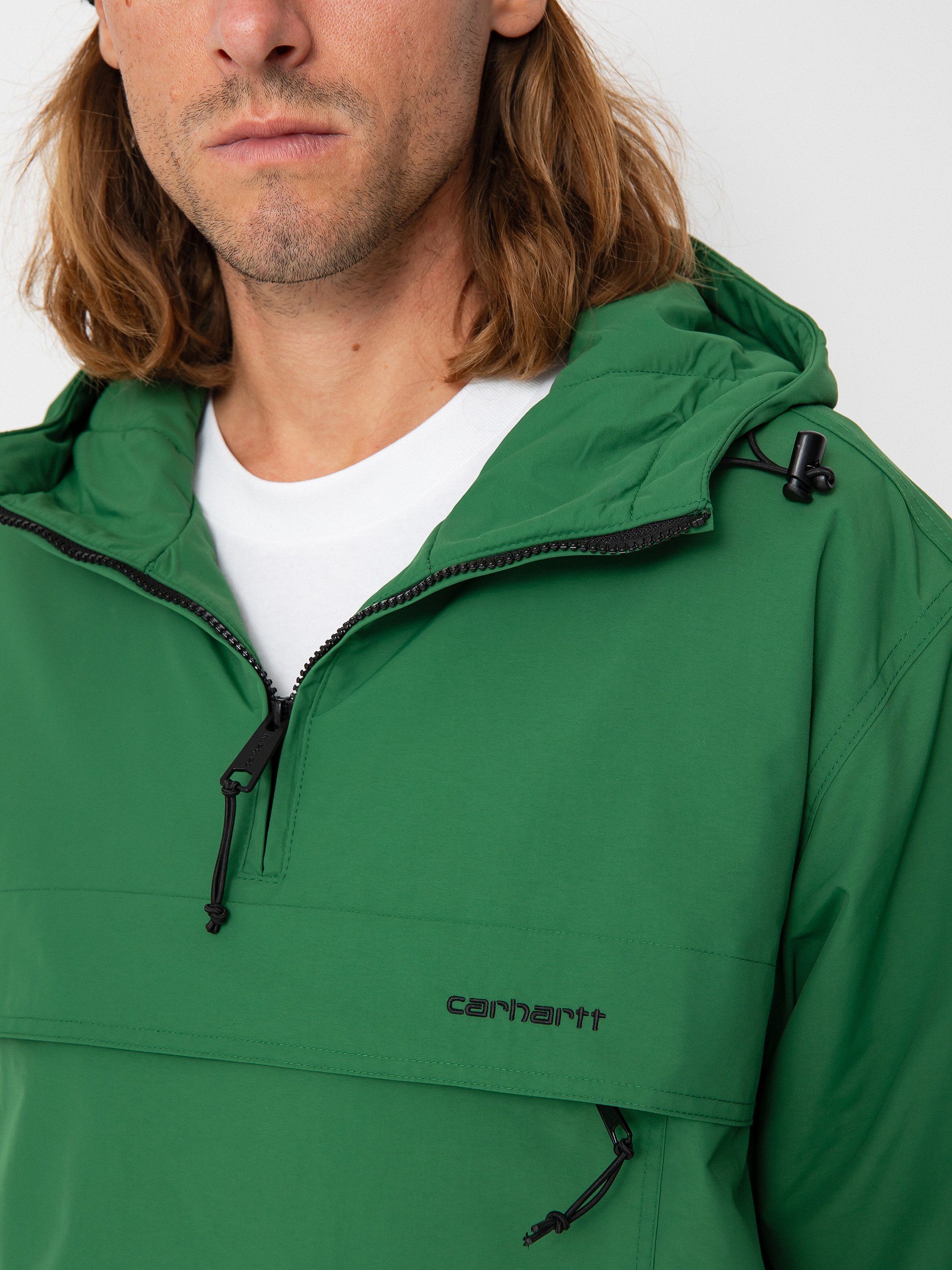 Carhartt WIP Windbreaker Pullover Dzseki (aspen green/black)