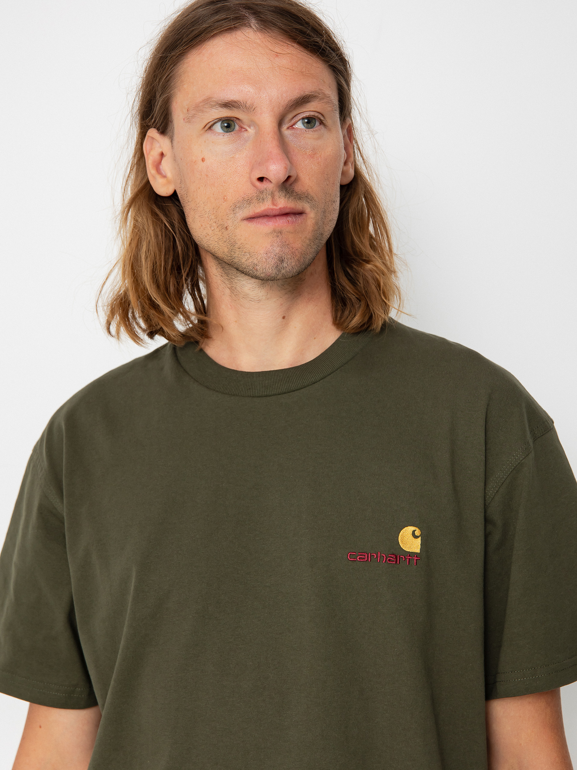 Carhartt WIP American Script Ujjatlan felső (plant)
