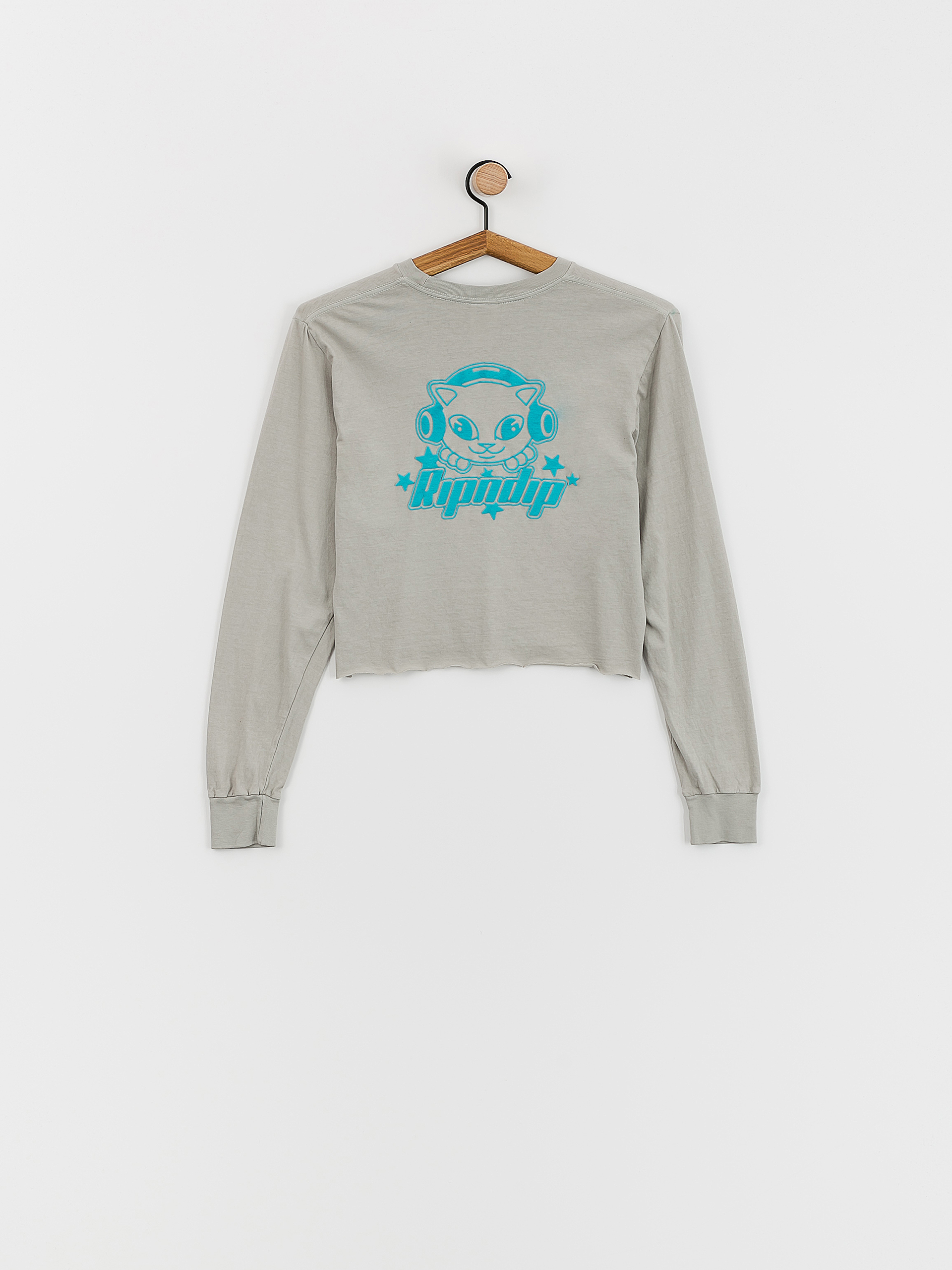 RipNDip Kawaii Nerm Cropped Hosszú ujjú felső Wmn (grey)