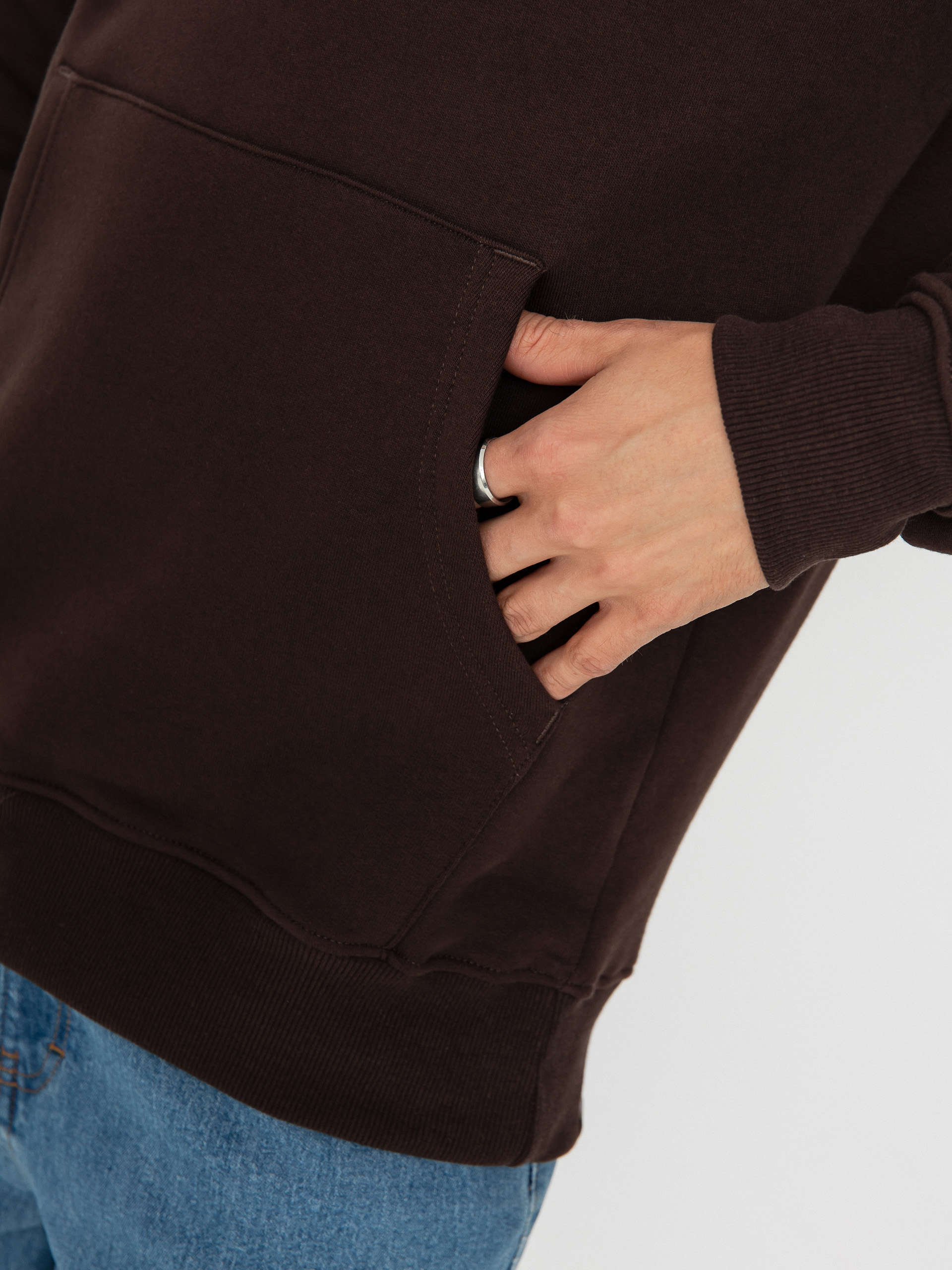 The North Face Drew Peak HD Kapucnis pulóver (coal brown)