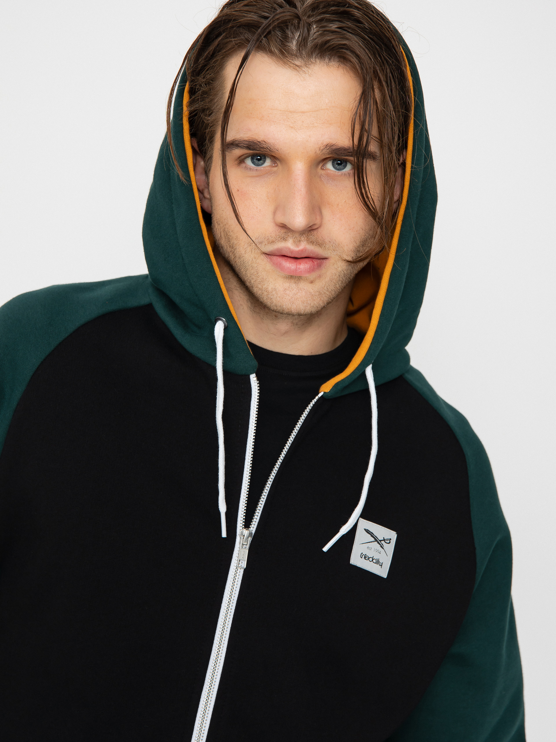 Iriedaily De College 2 ZHD Kapucnis pulóver (night forest)