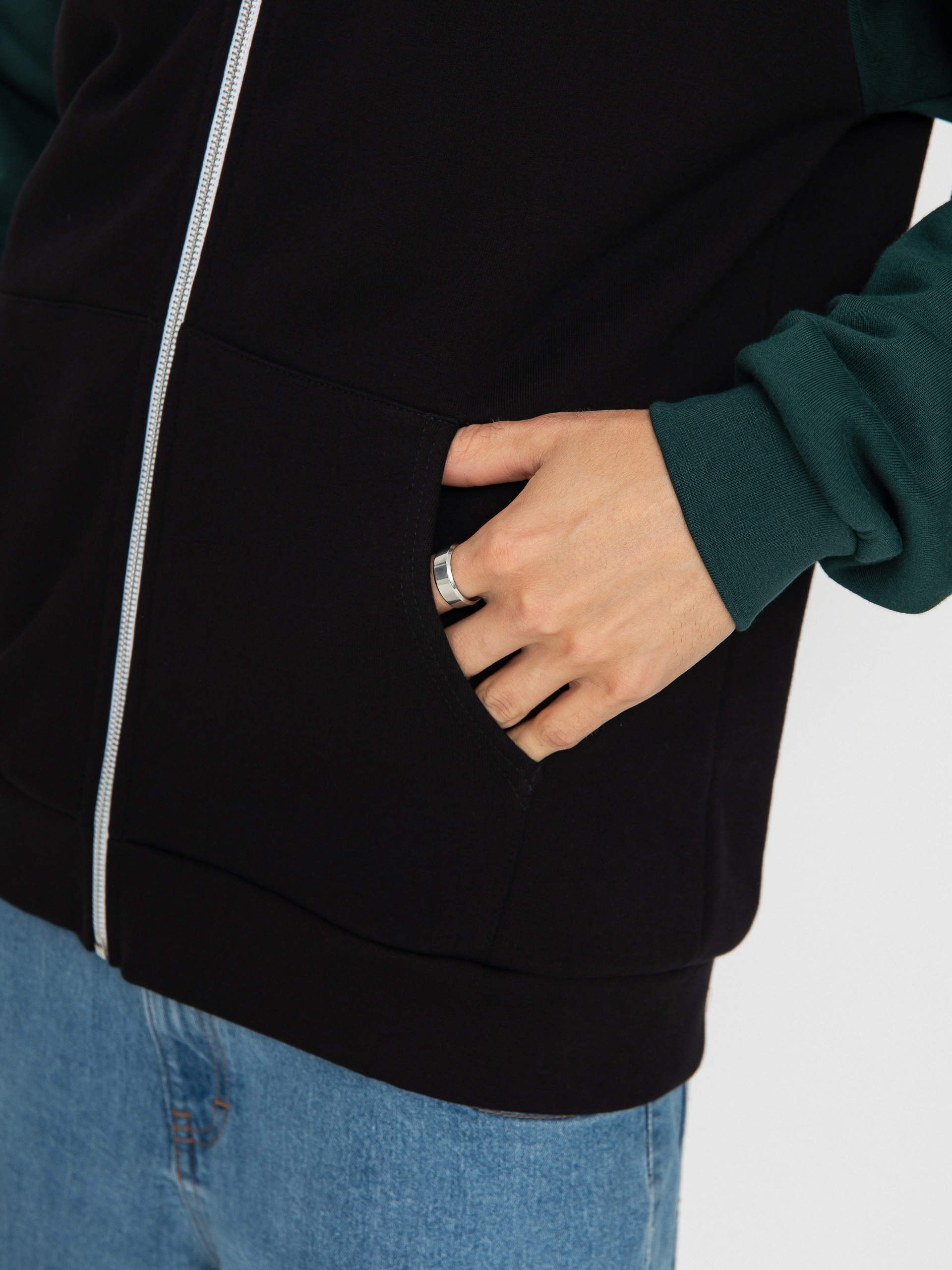 Iriedaily De College 2 ZHD Kapucnis pulóver (night forest)