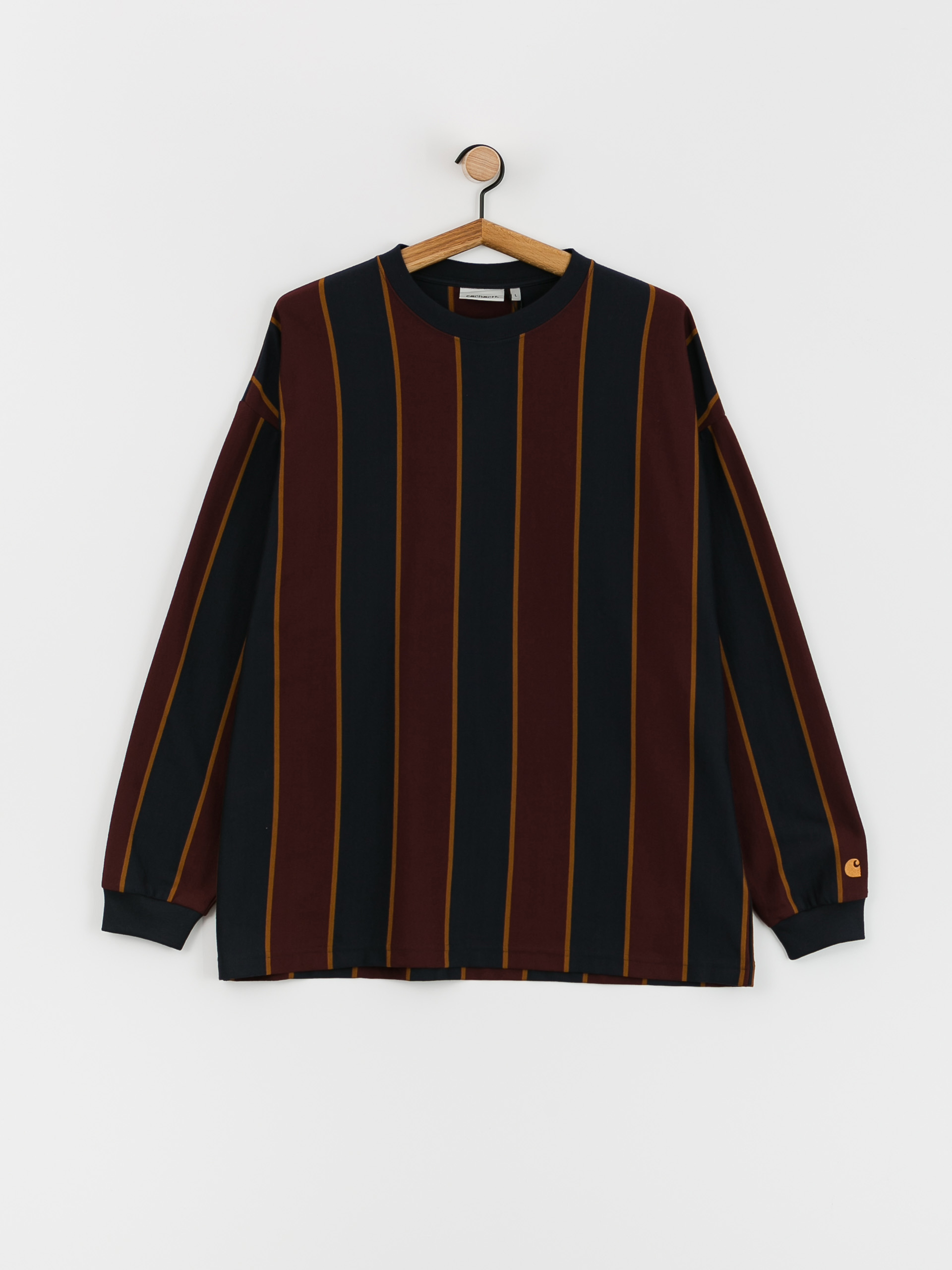 Carhartt WIP Ruben Hosszú ujjú felső (ruben stripe dark navy/amarone)