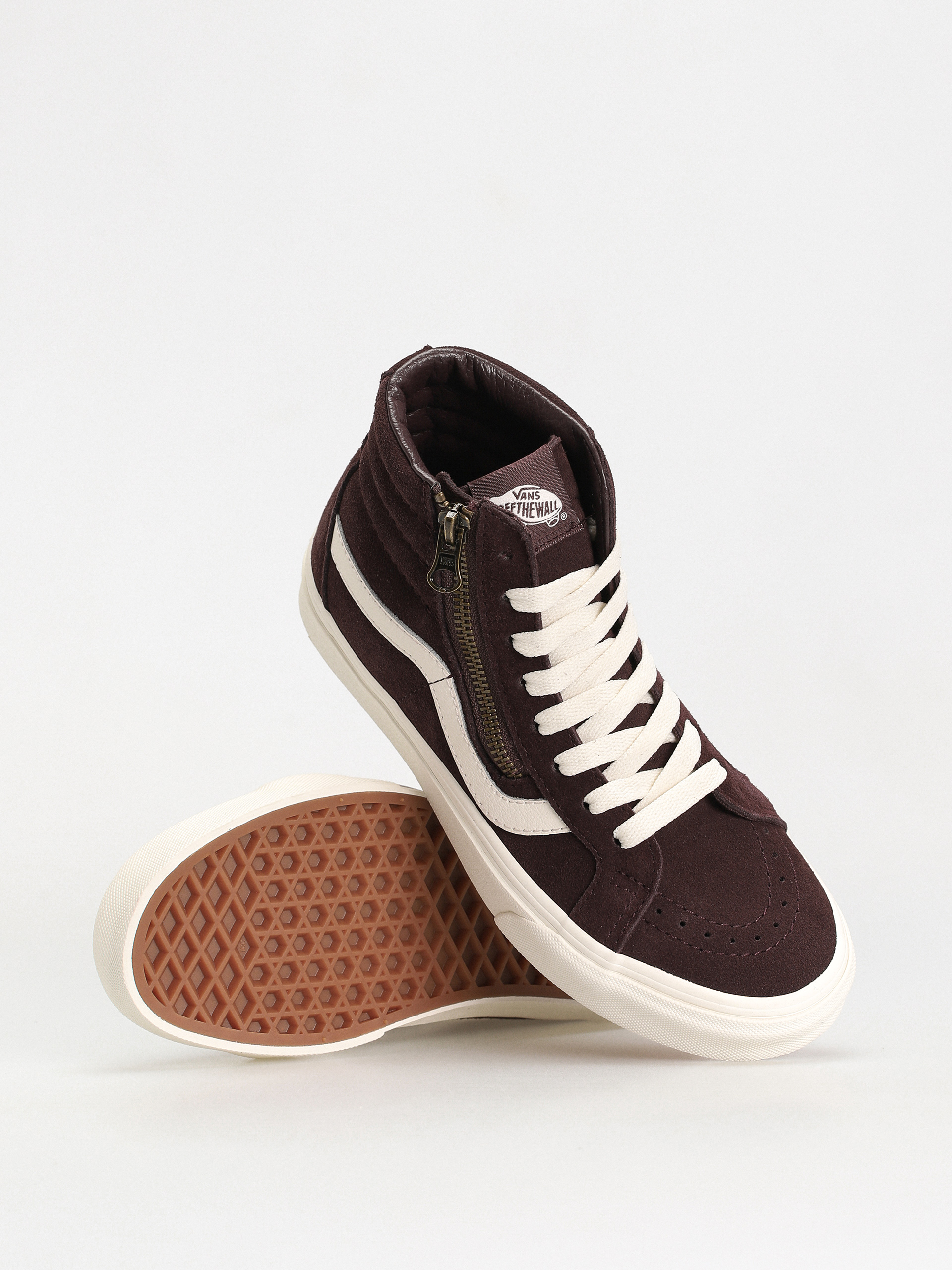 Vans Sk8 Hi Reissue Side Zip Cipők (cozy hug dark brown)