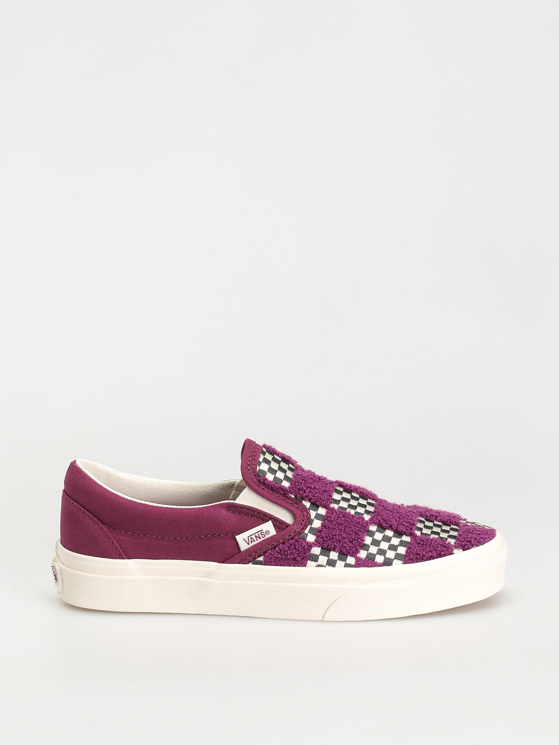 Vans Classic Slip On Cipők lila (tufted check dark purple)