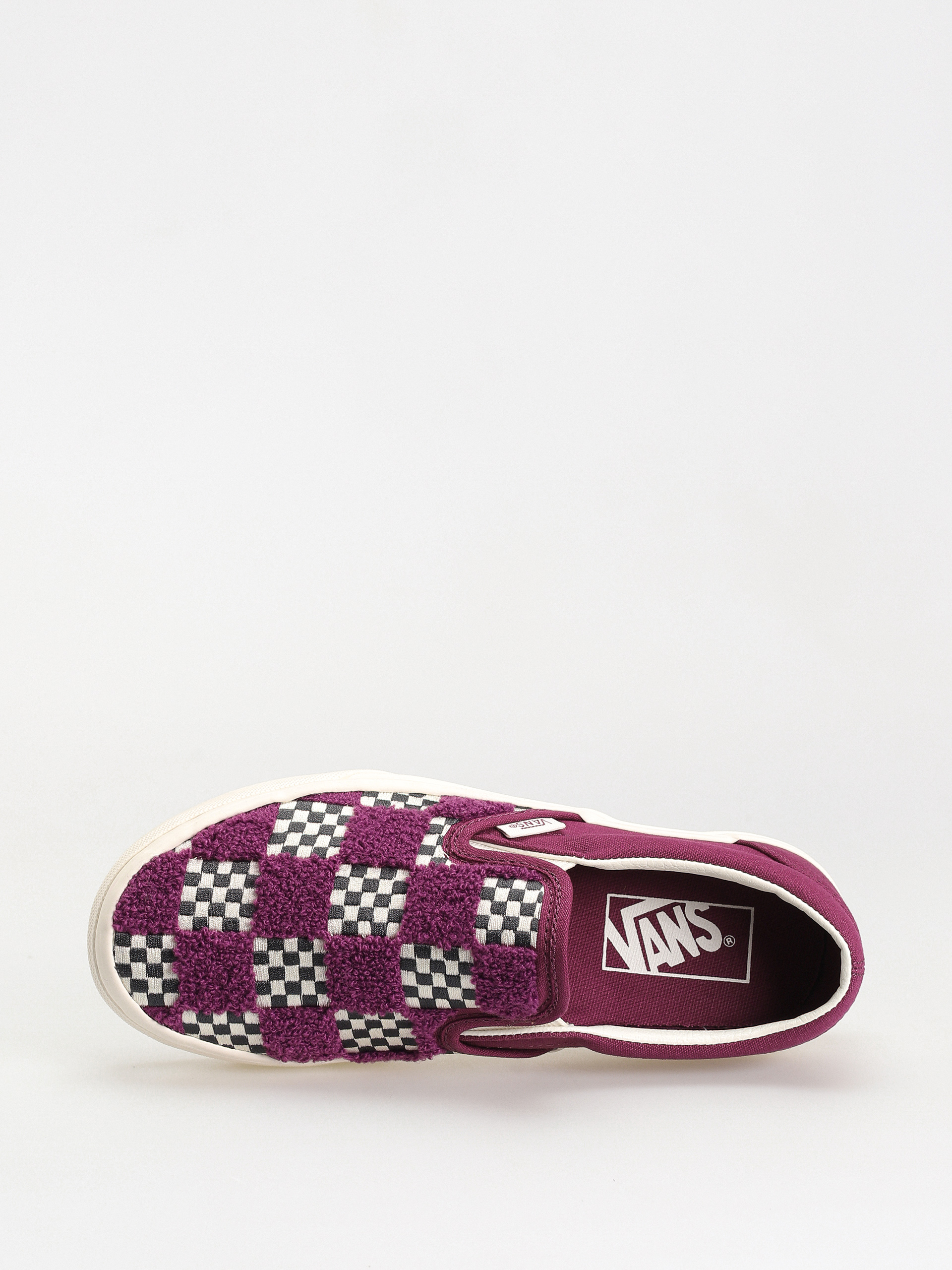 Vans Classic Slip On Cipők (tufted check dark purple)