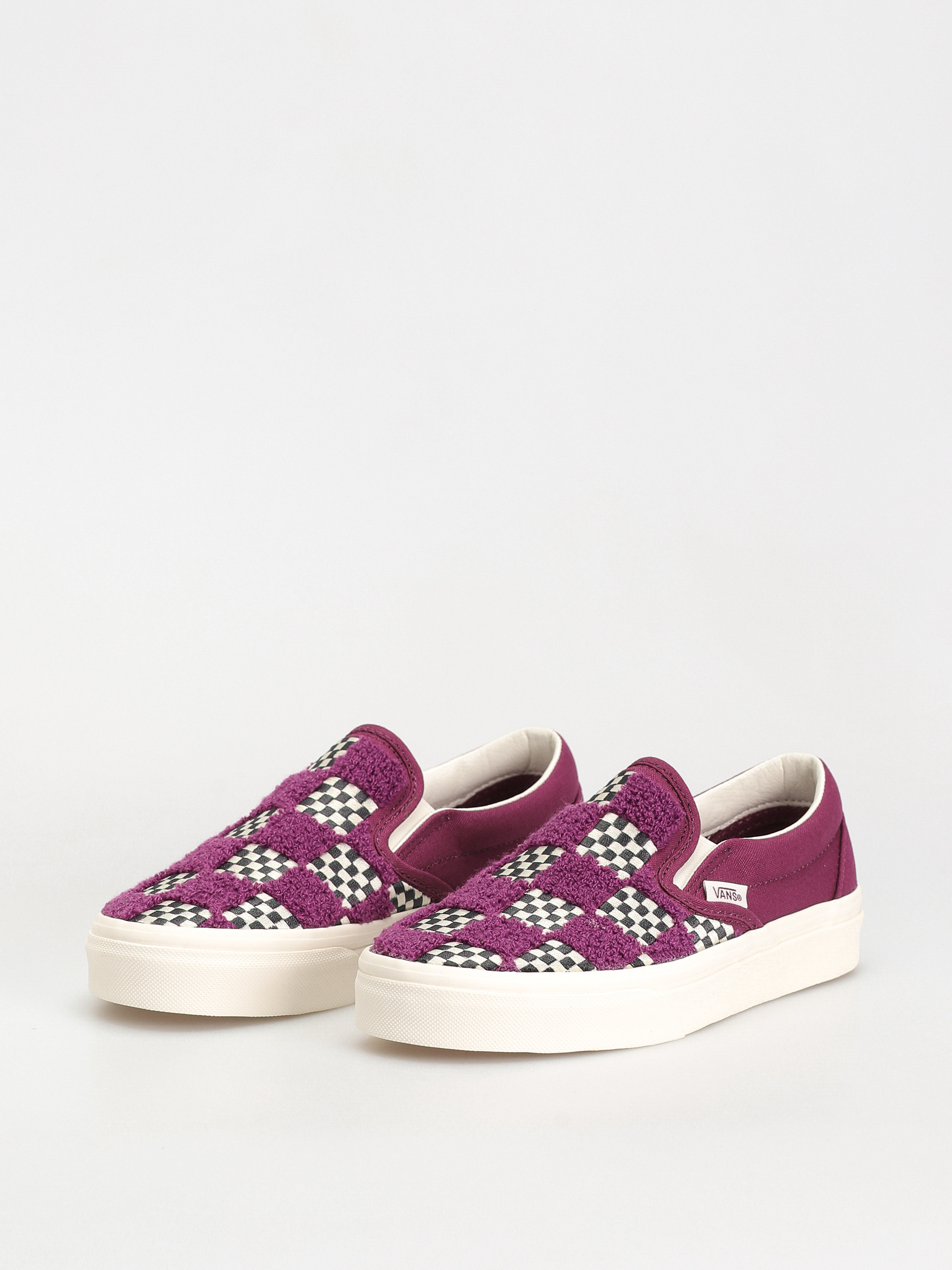 Vans Classic Slip On Cipők (tufted check dark purple)