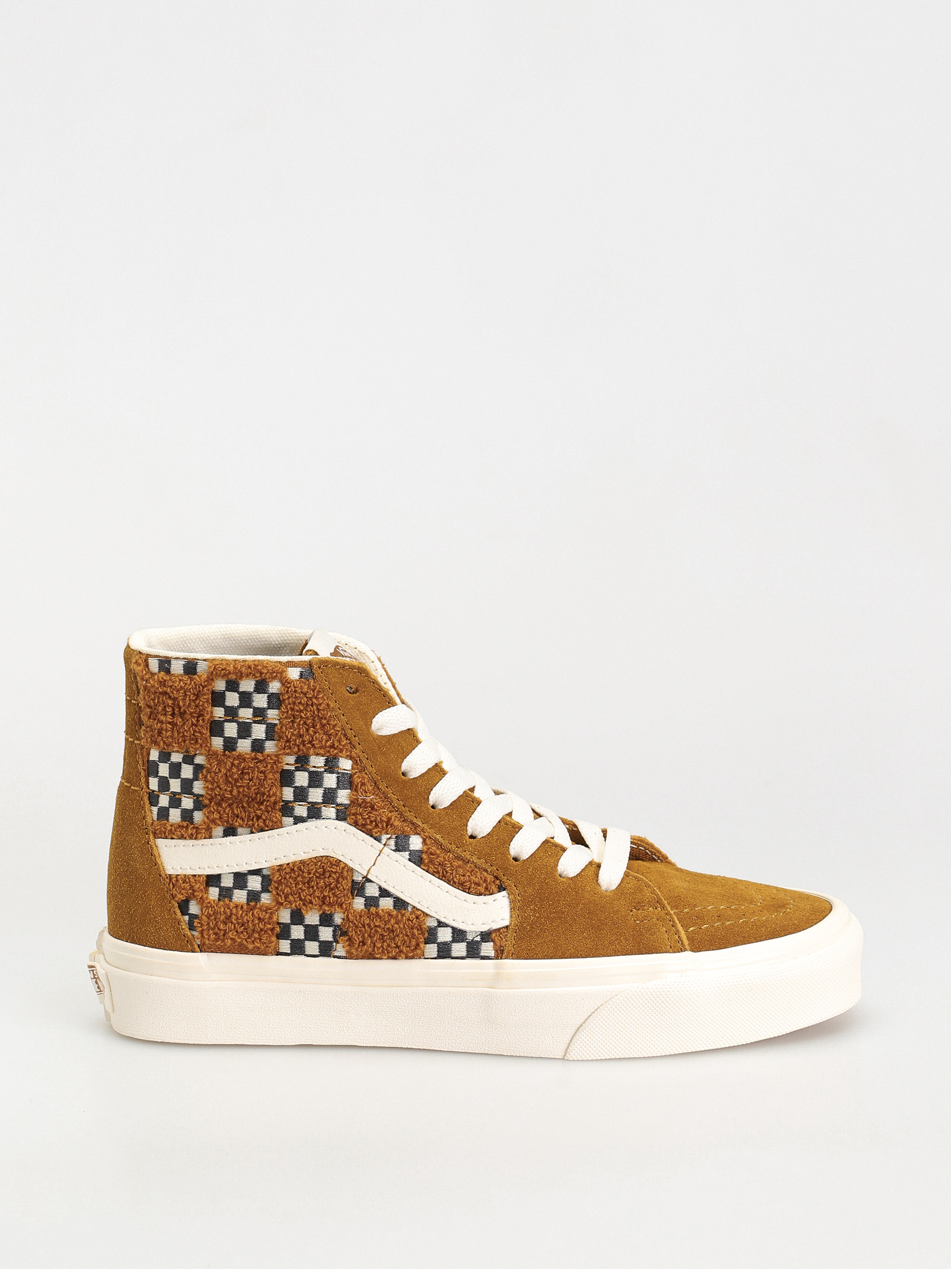 Vans Sk8 Hi Tapered Cipők (tufted check golden brown)