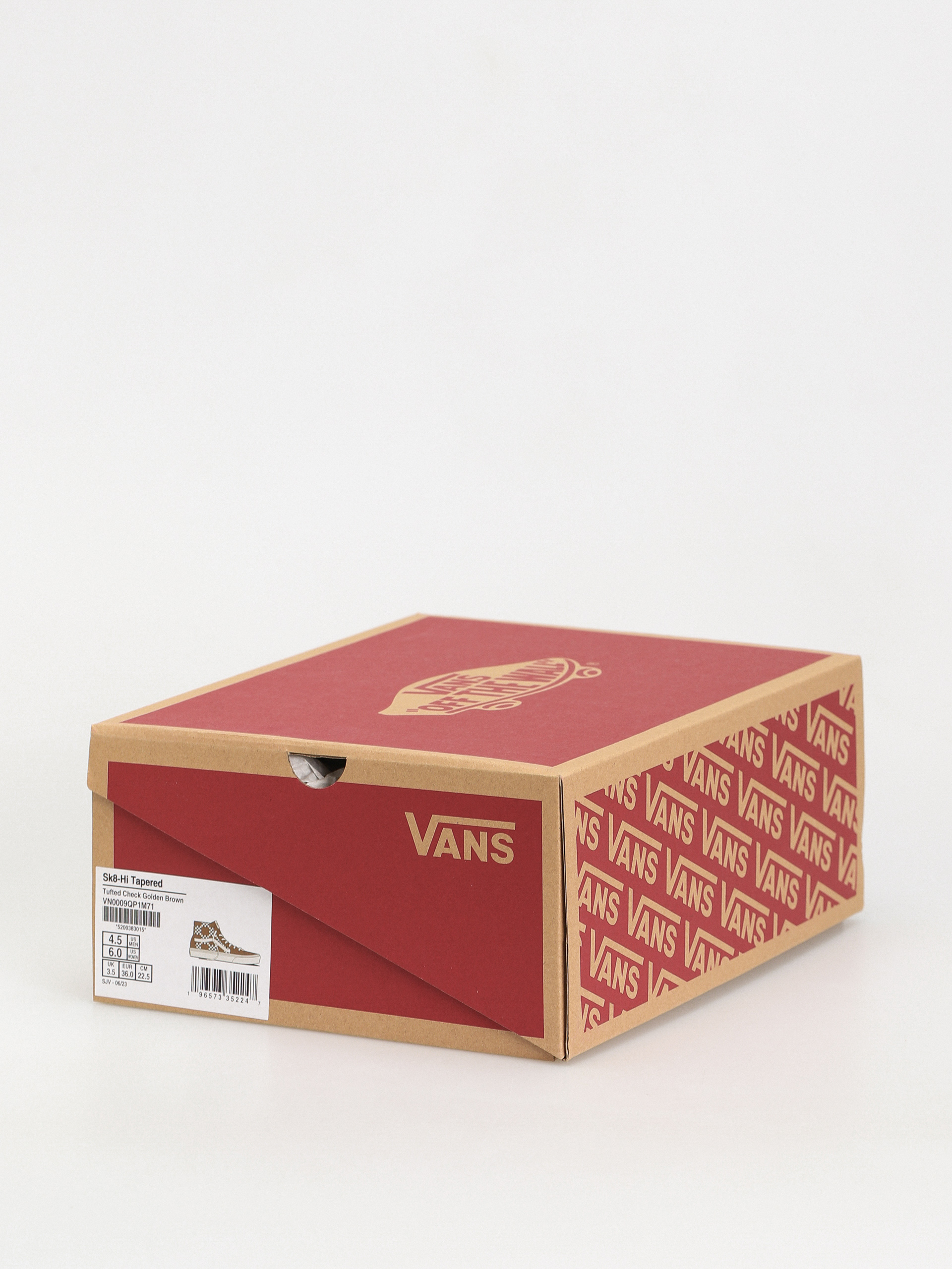Vans Sk8 Hi Tapered Cipők (tufted check golden brown)
