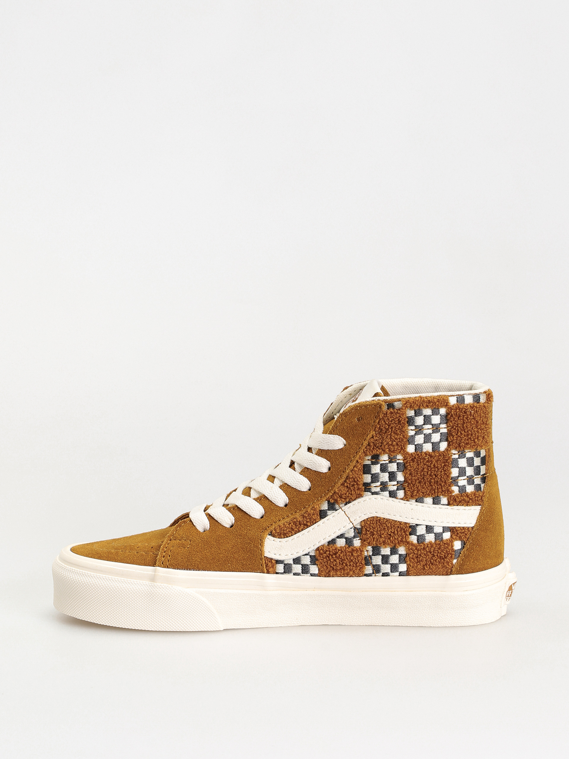Vans Sk8 Hi Tapered Cipők (tufted check golden brown)