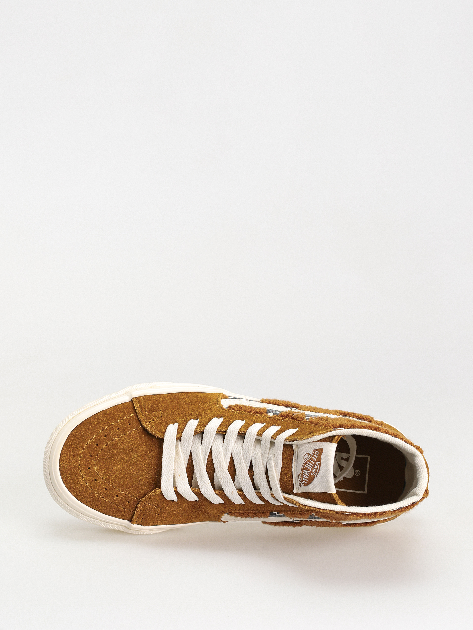 Vans Sk8 Hi Tapered Cipők (tufted check golden brown)