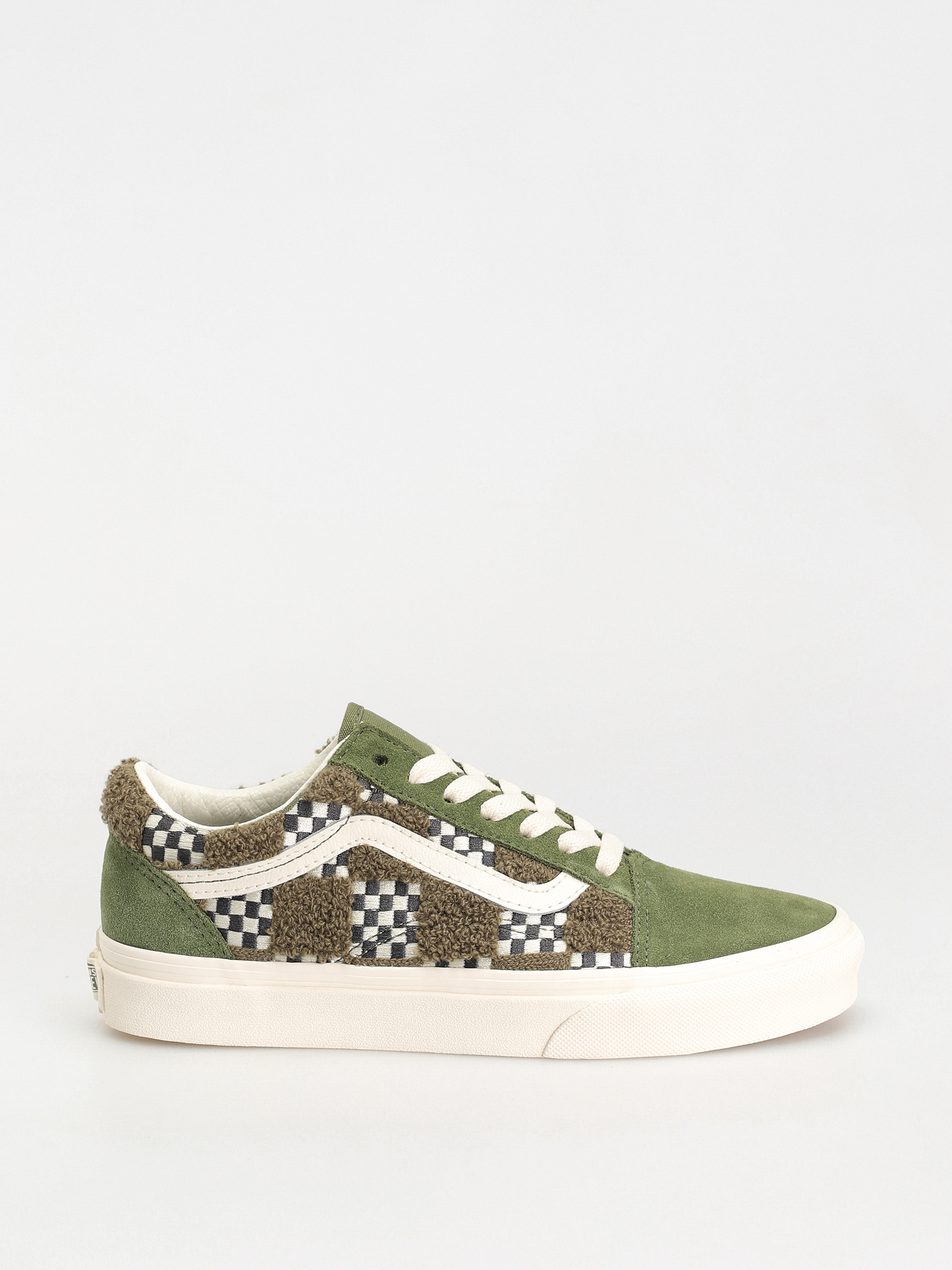 Vans Old Skool Cipők (tufted check loden green)