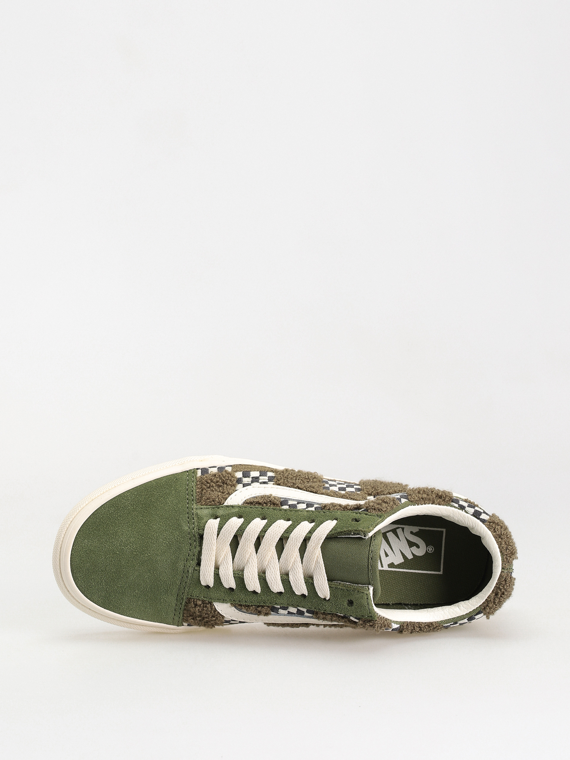 Vans Old Skool Cipők (tufted check loden green)