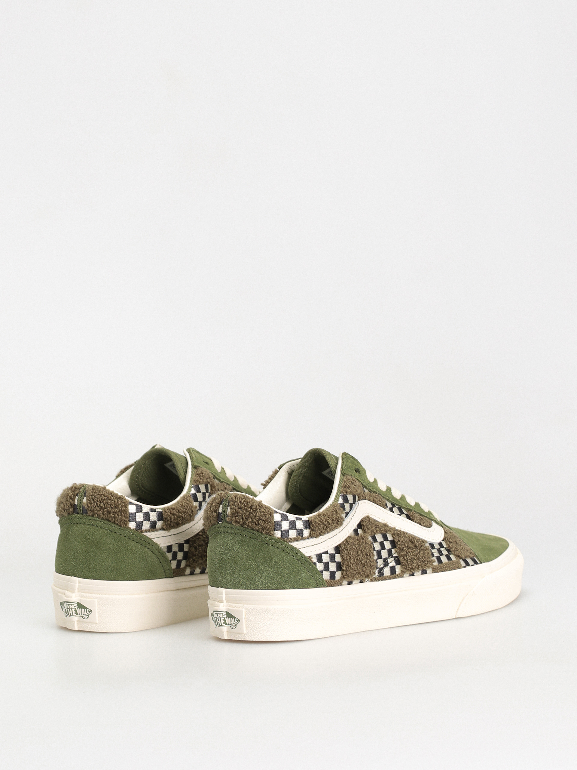 Vans Old Skool Cipők (tufted check loden green)