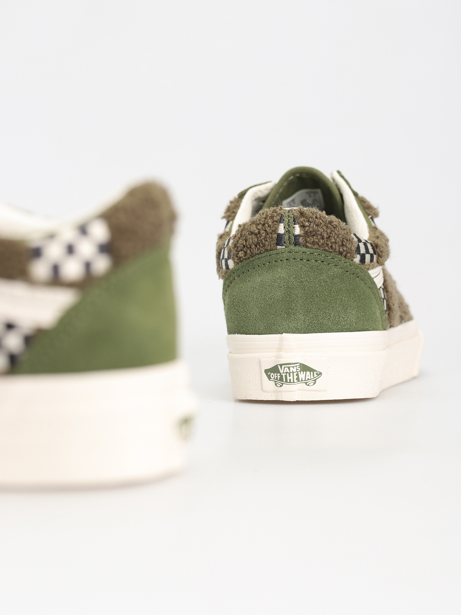 Vans Old Skool Cipők (tufted check loden green)