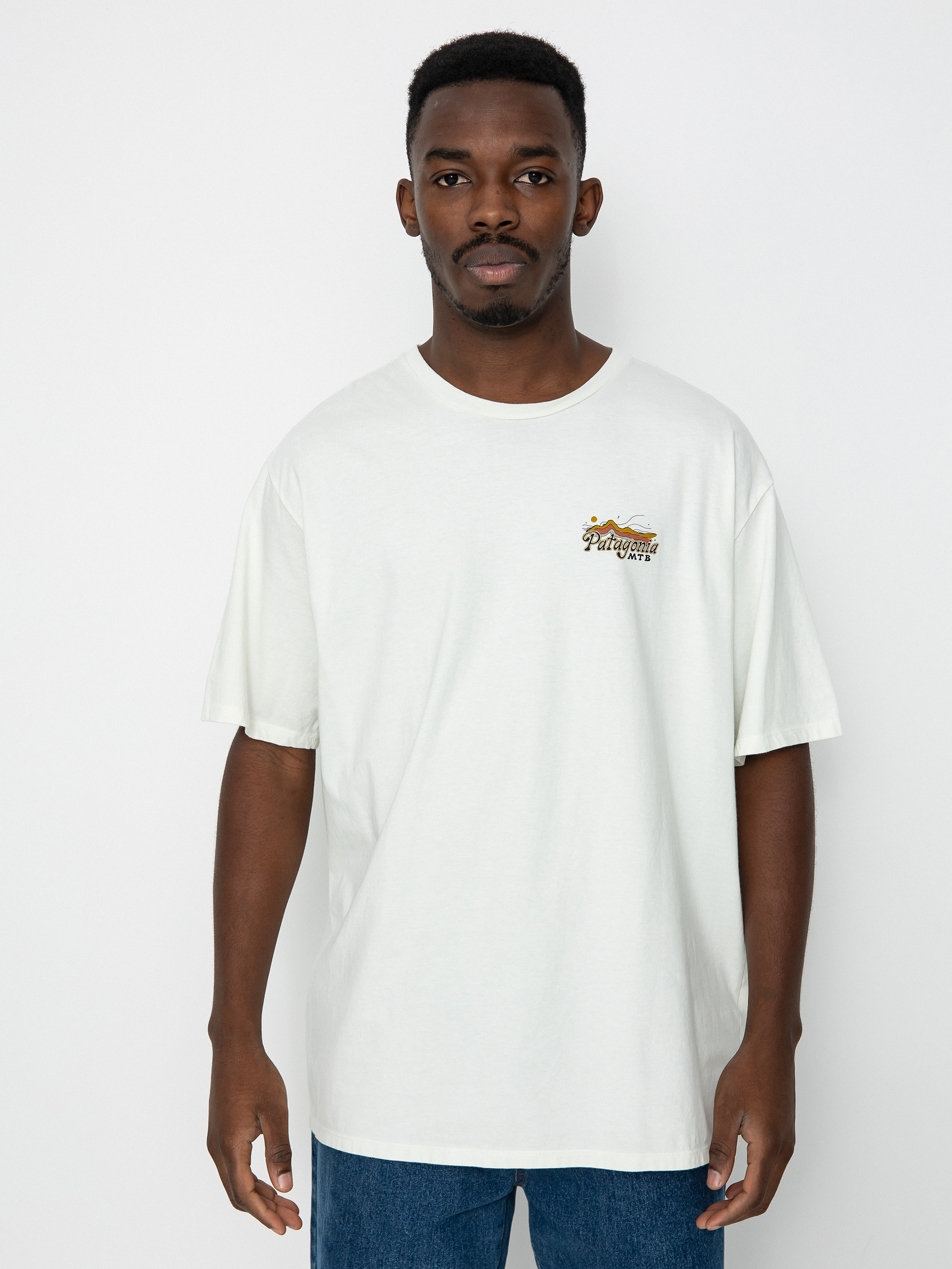 Patagonia Protect Pedal Organic Póló (birch white)