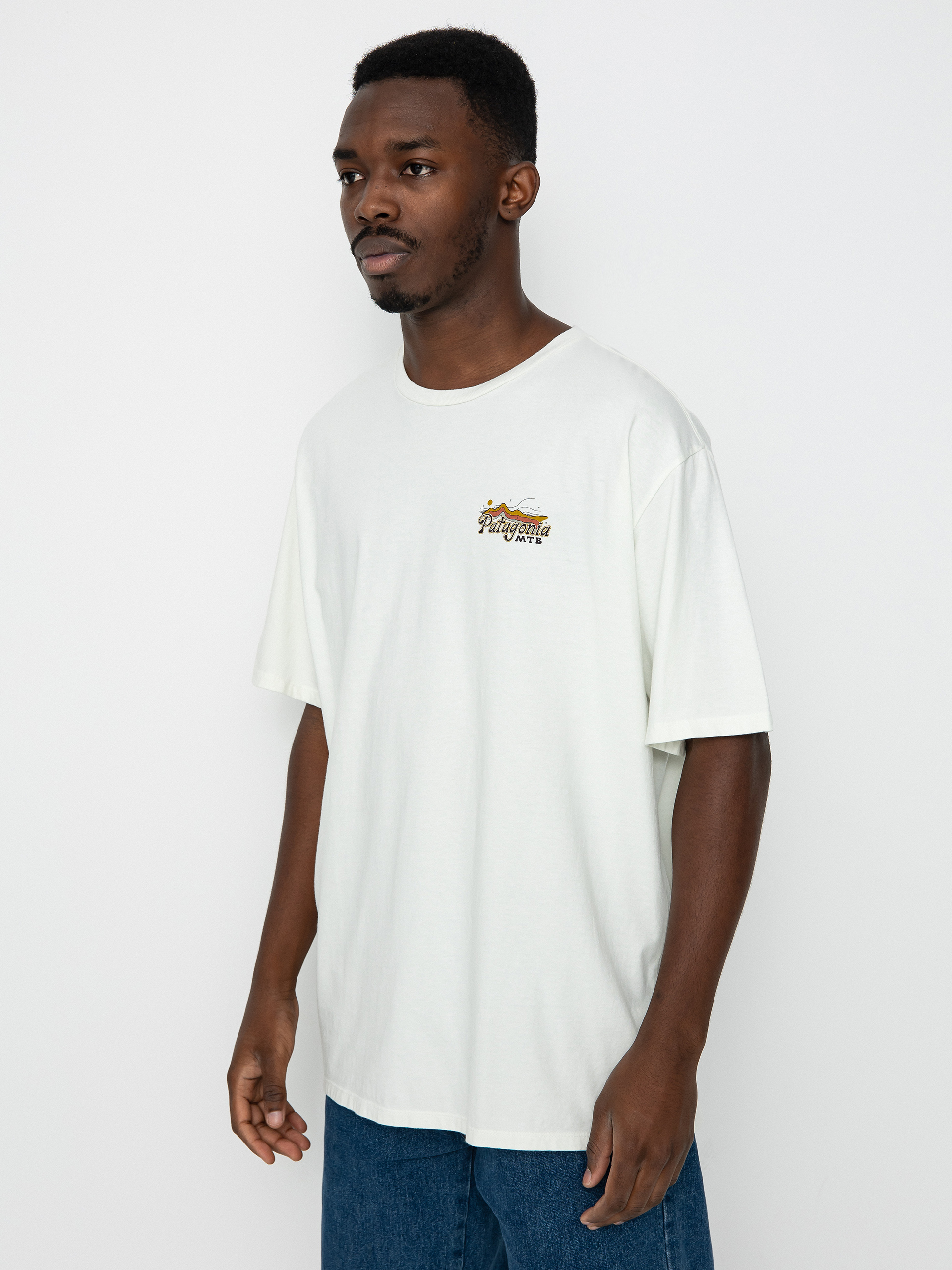 Patagonia Protect Pedal Organic Póló (birch white)