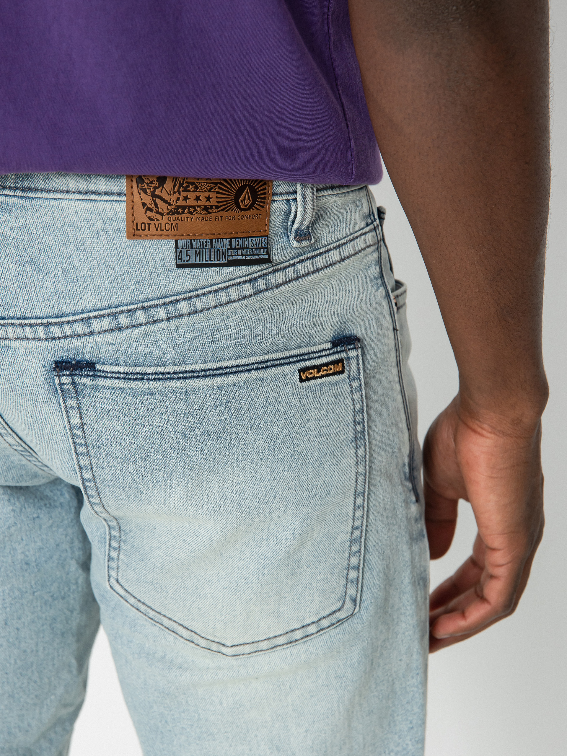 Volcom 2X4 Denim Kisnadrág (powder blue)