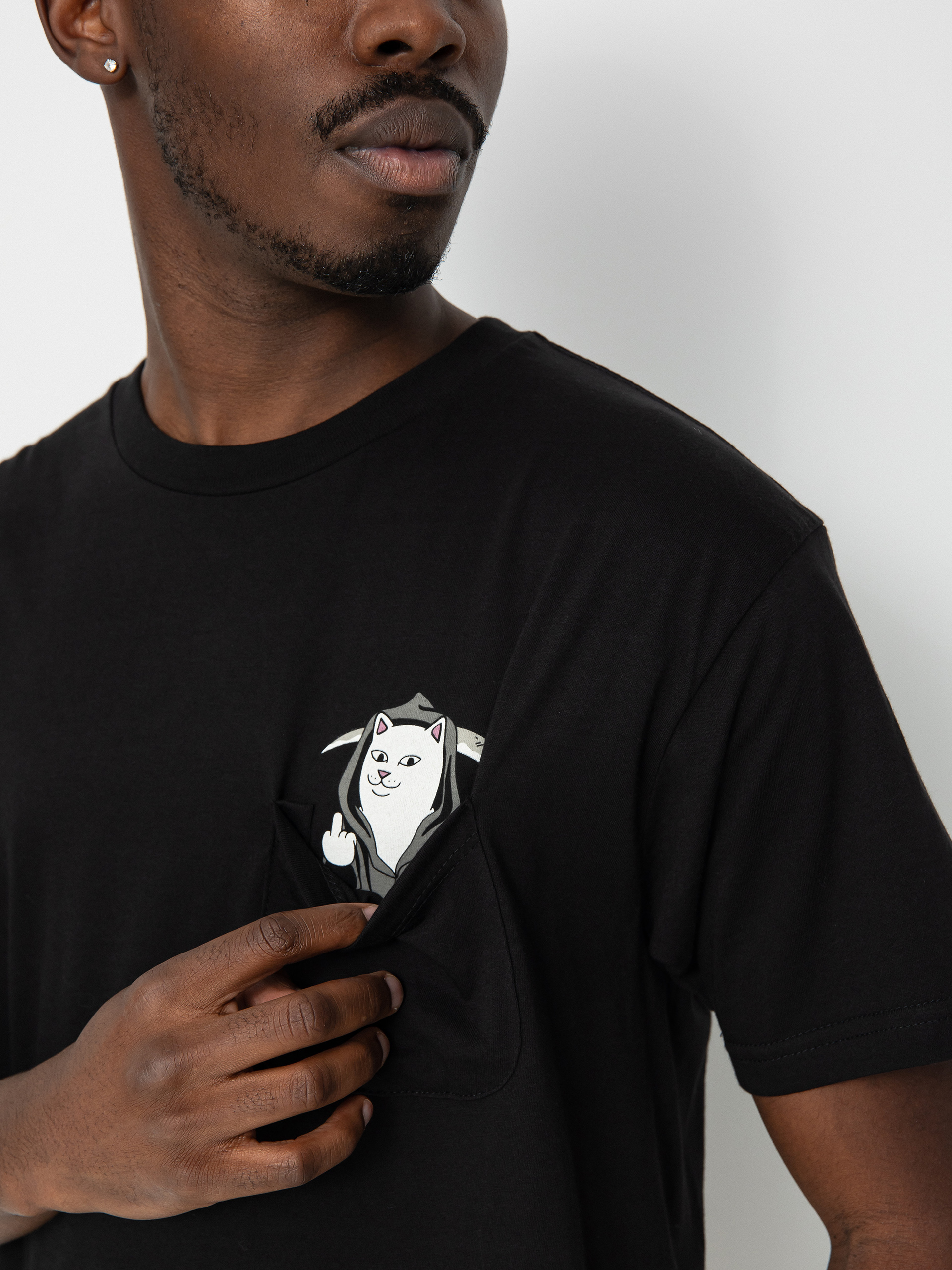 RipNDip Grim Nermer Pocket Póló (black)