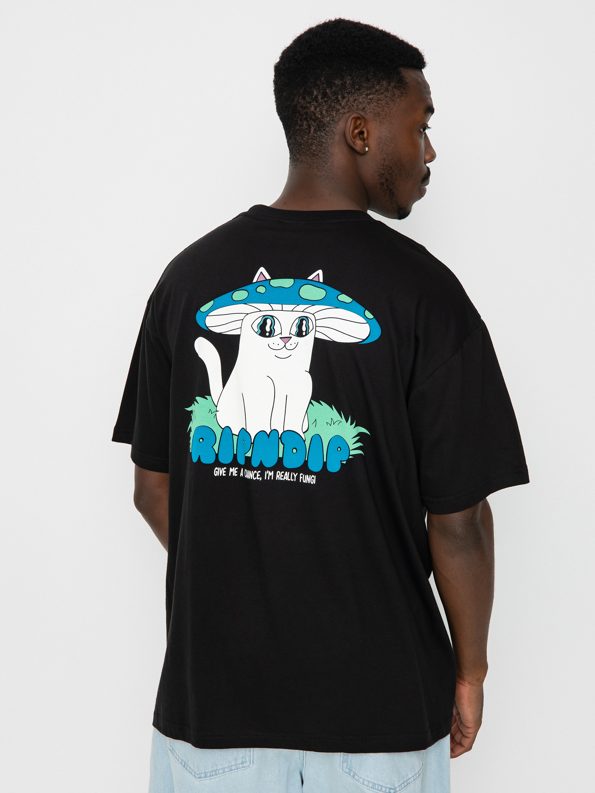 RipNDip Shroom Cat Póló (black)