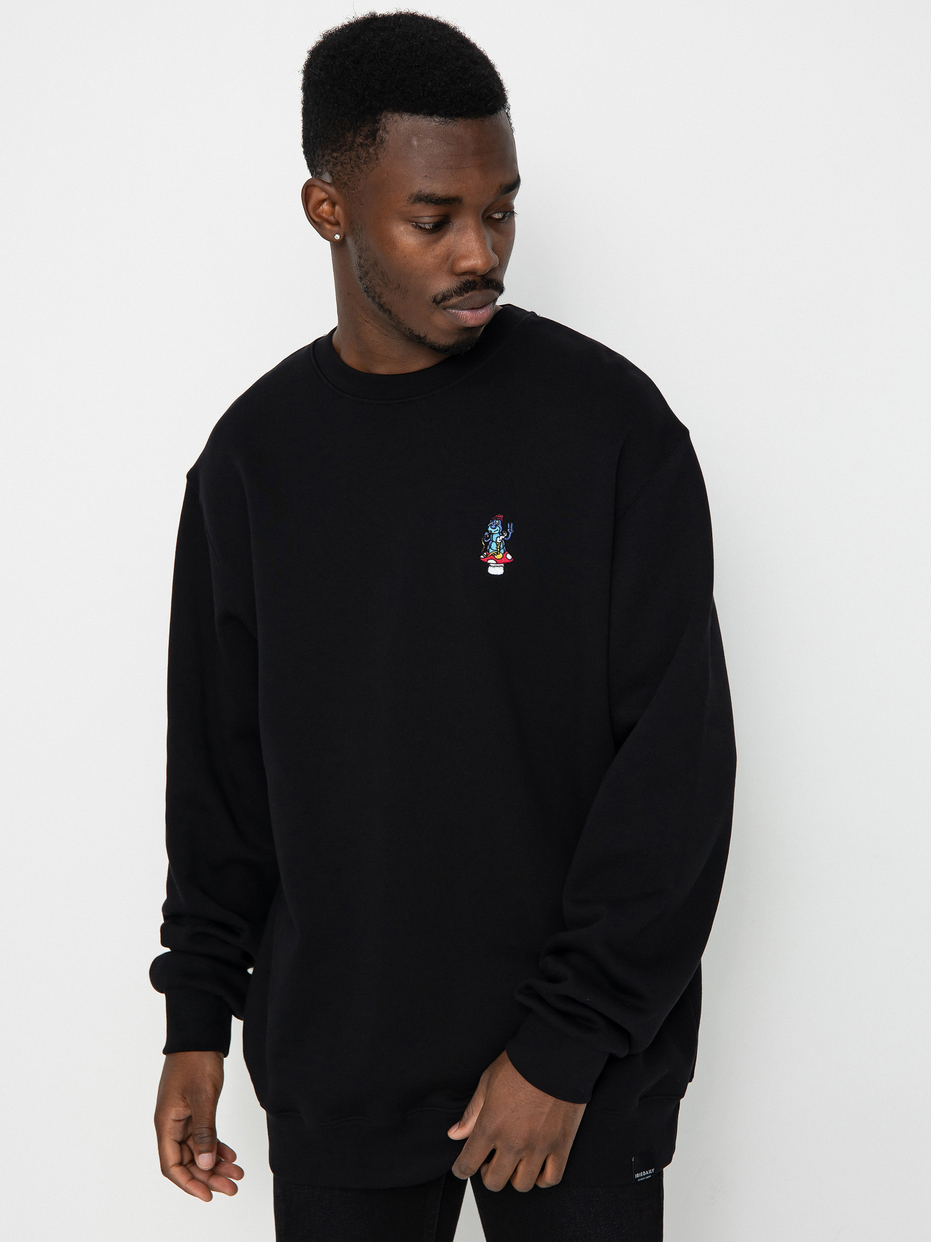 Iriedaily Smokey Emb Pulóver (black)