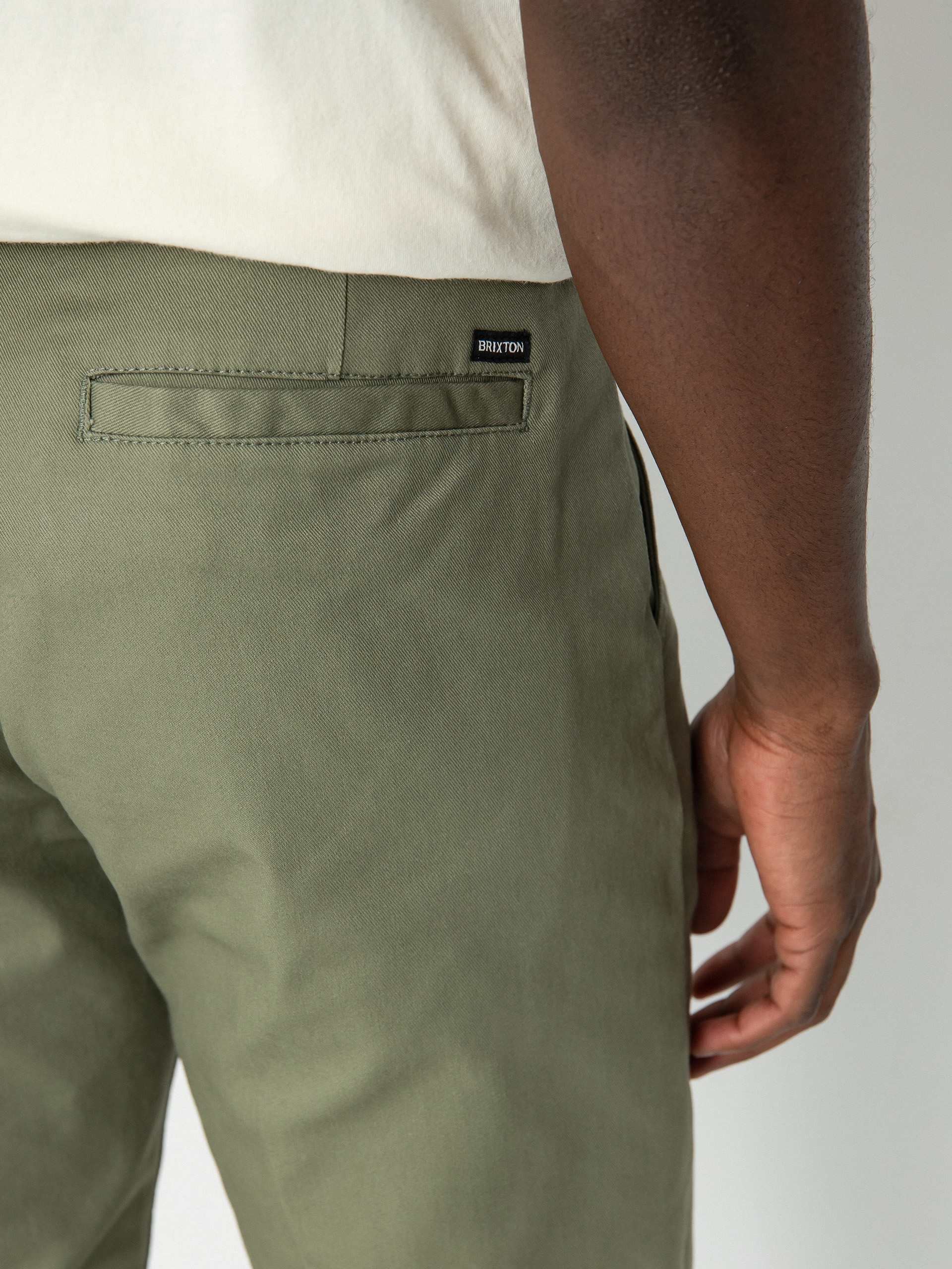 Brixton Choice Chino Regular Kisnadrág (olive surplus)