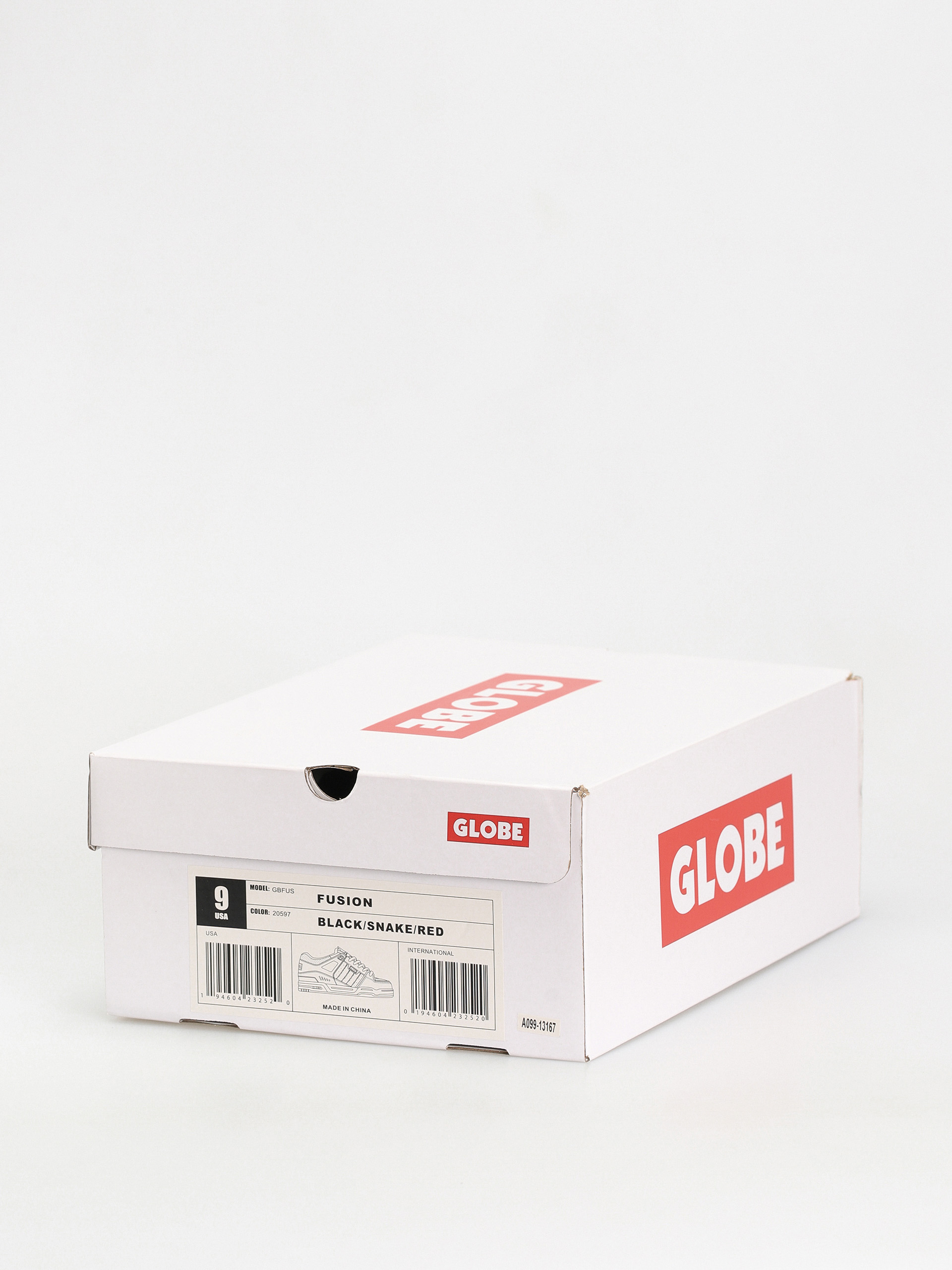 Globe Fusion Cipők (black/snake/red)