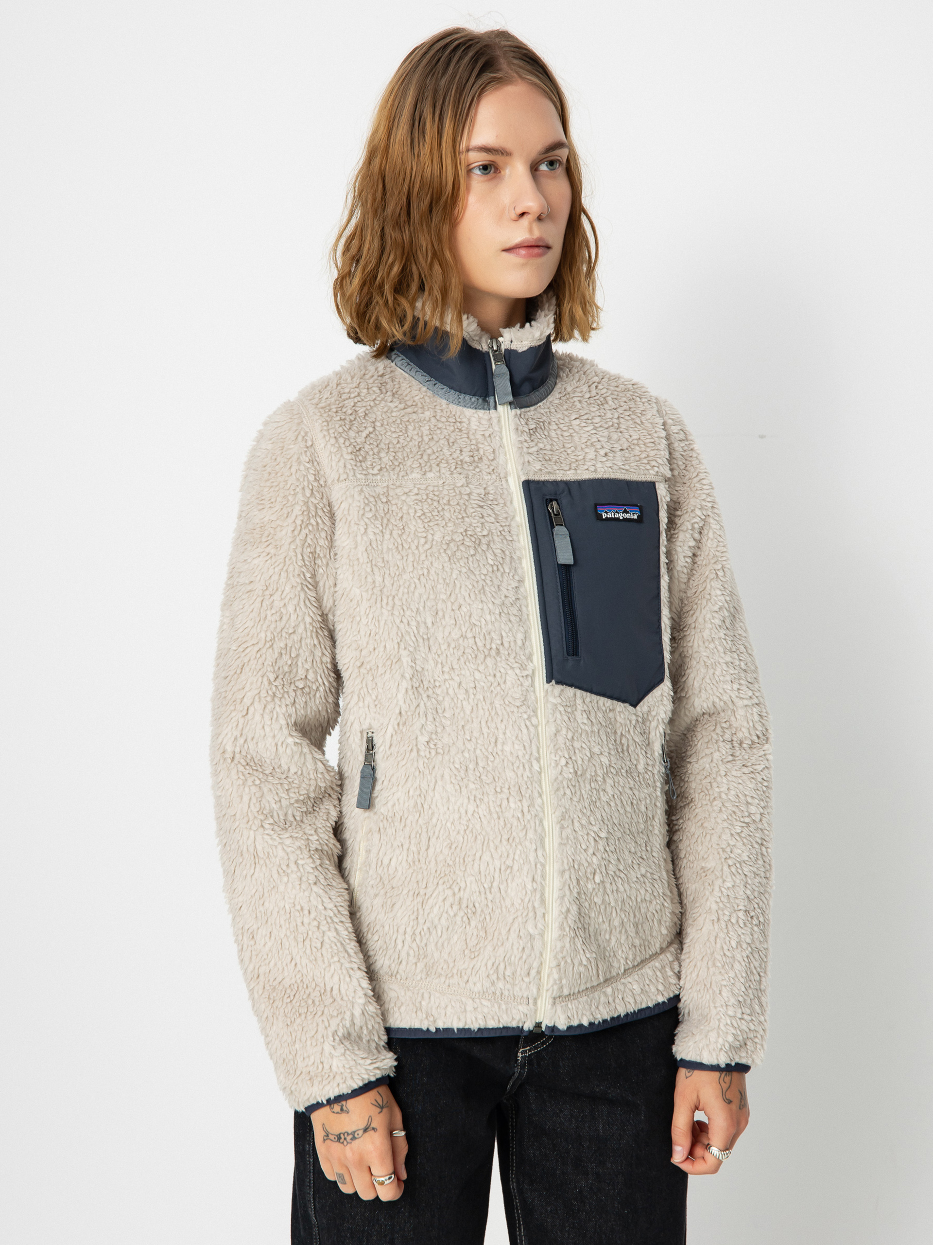 Patagonia Classic Retro X Dzseki Wmn (natural w/smolder blue)