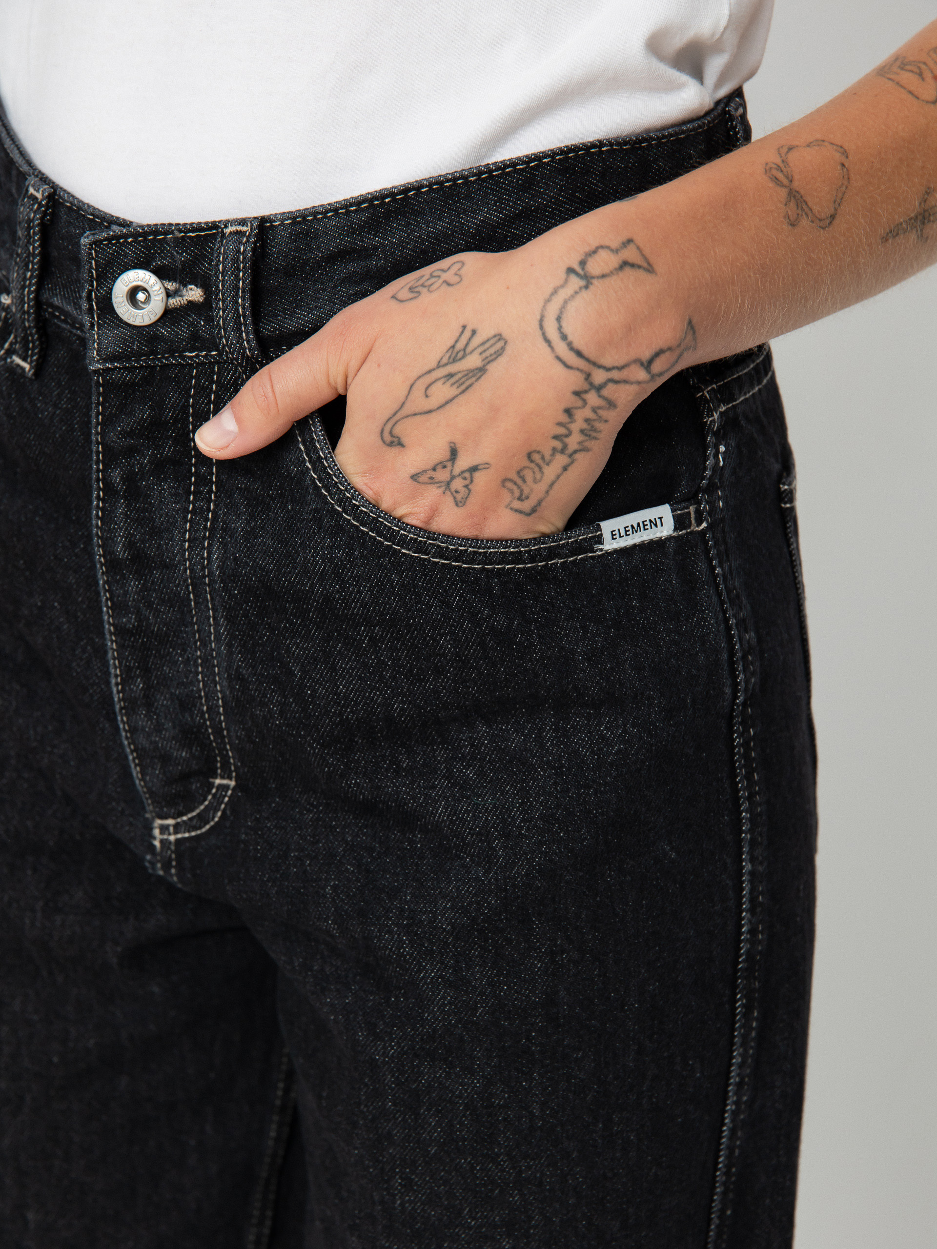 Element 365 Pant Kisnadrág Wmn (washed black)