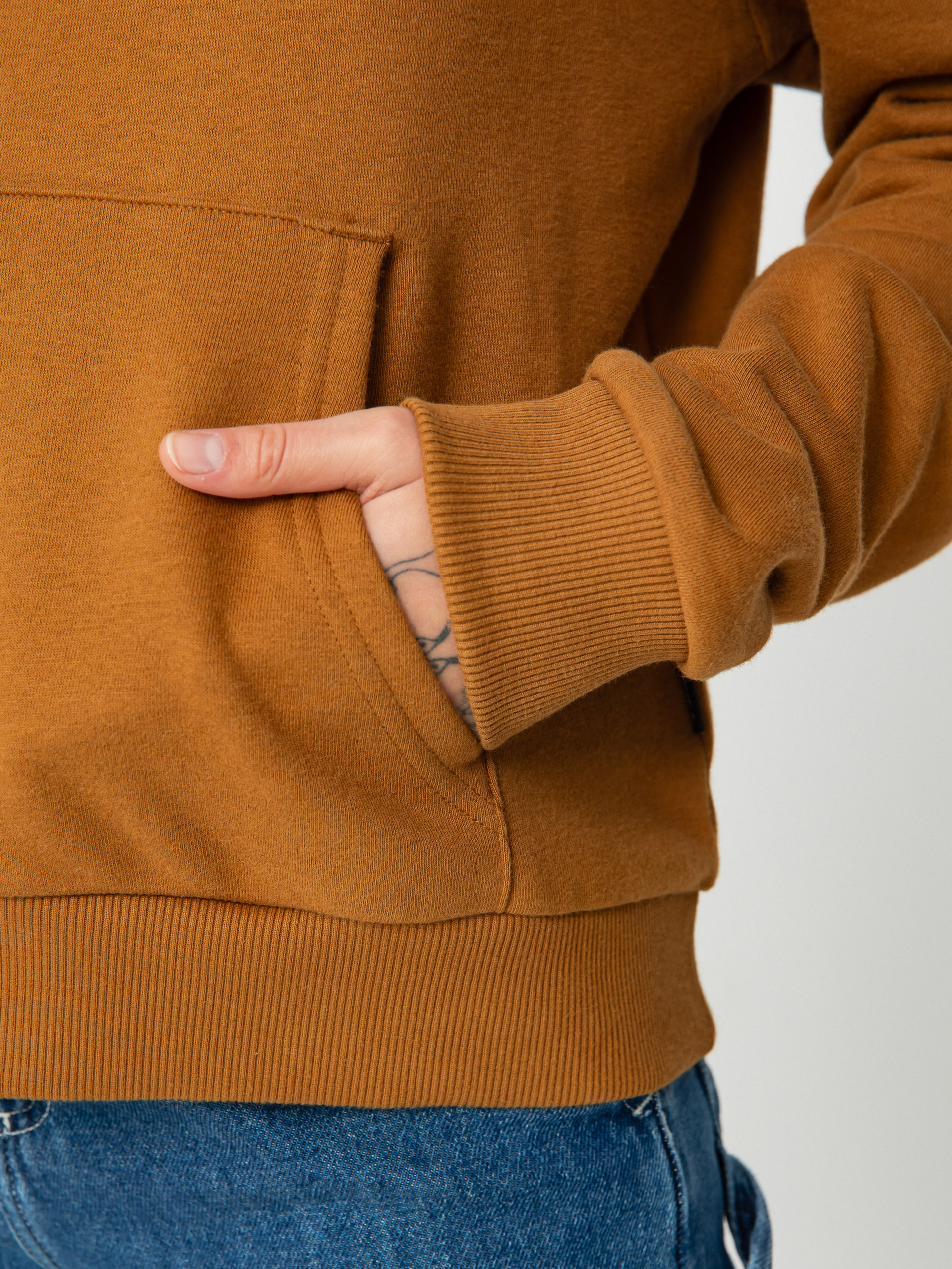 RVCA So Fly Pulóver Wmn (workwear brown)