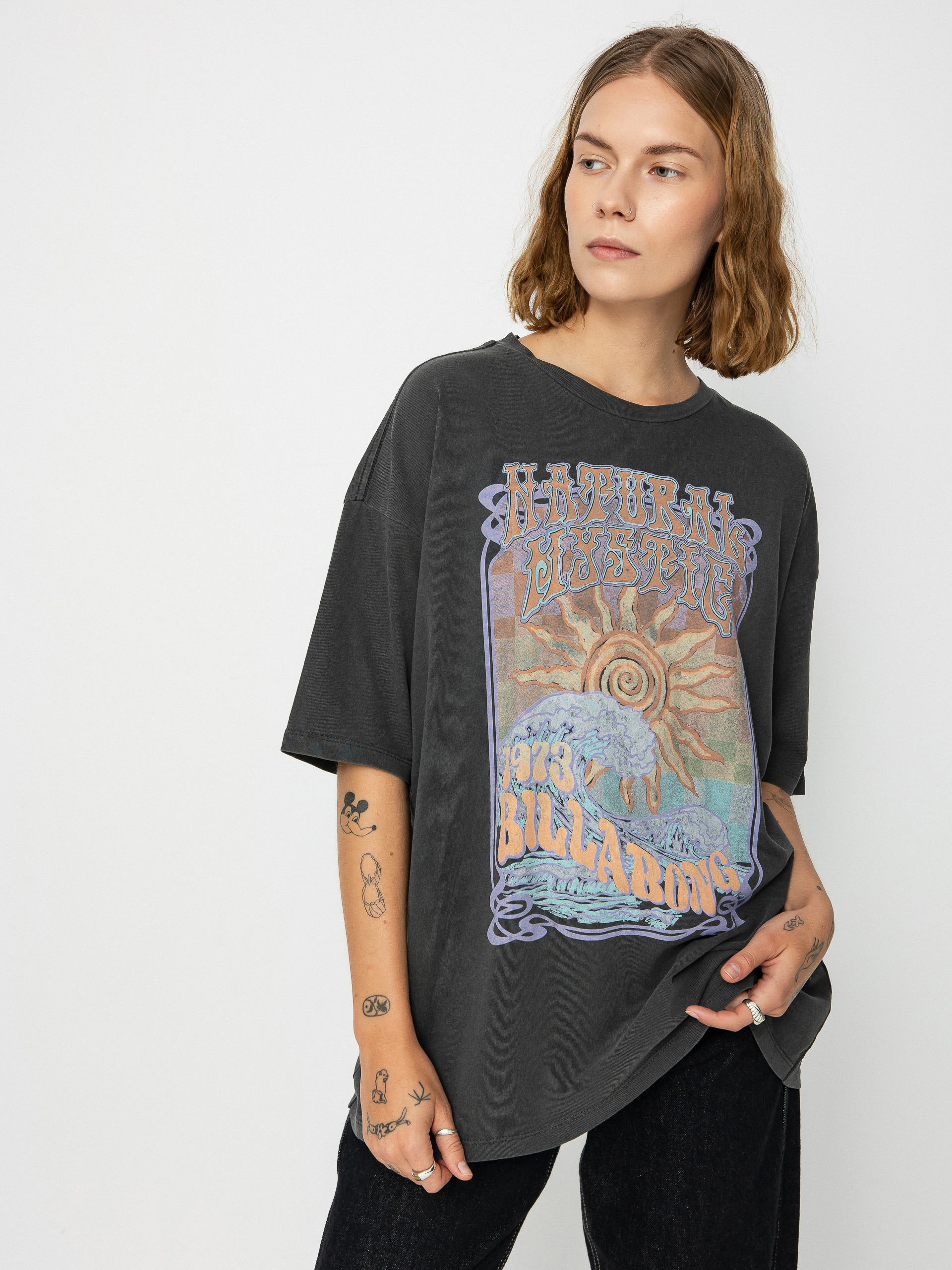 Billabong Natural Mystic póló Wmn (off black)