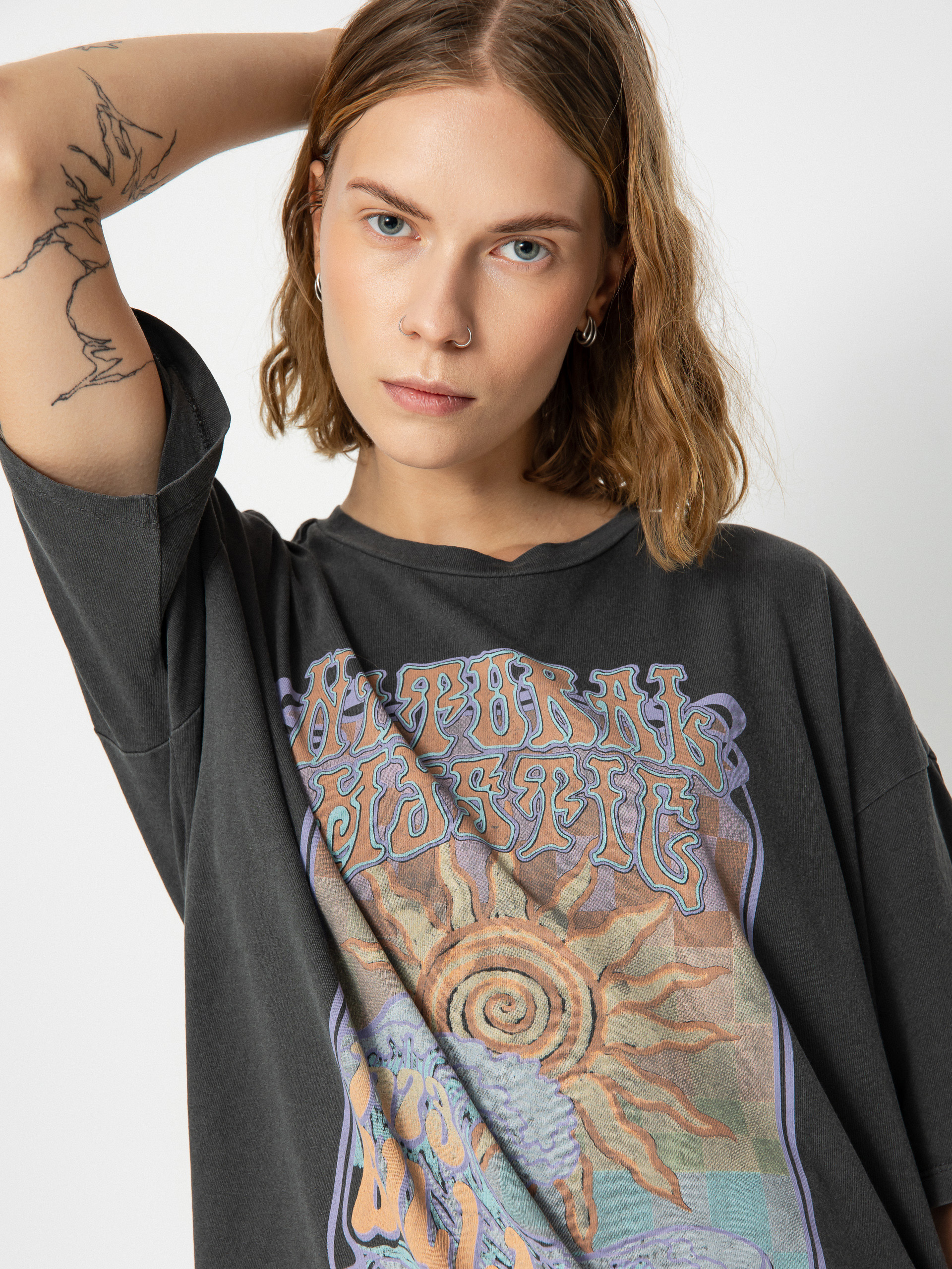 Billabong Natural Mystic póló Wmn (off black)